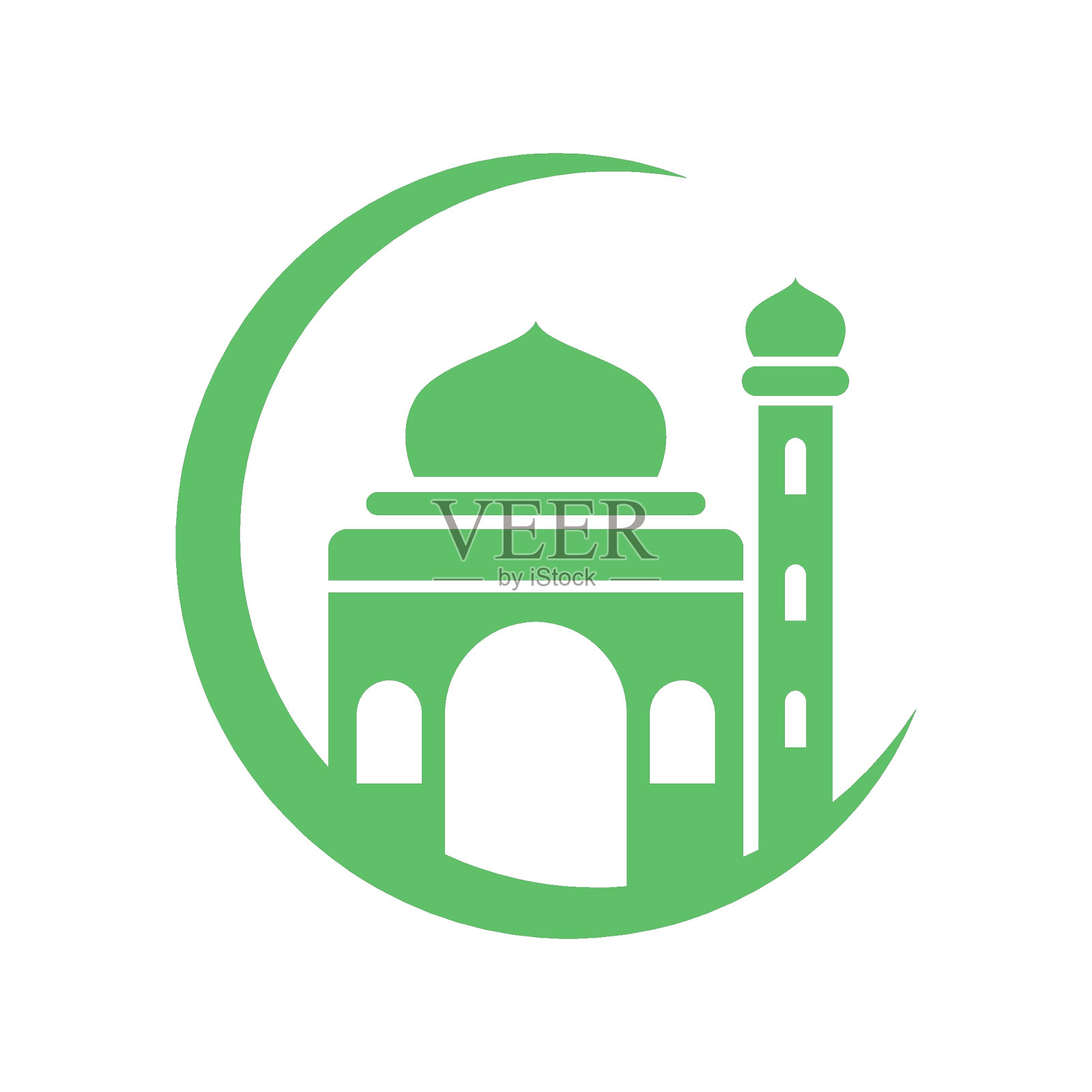 清真寺图标设计模板插画图片素材