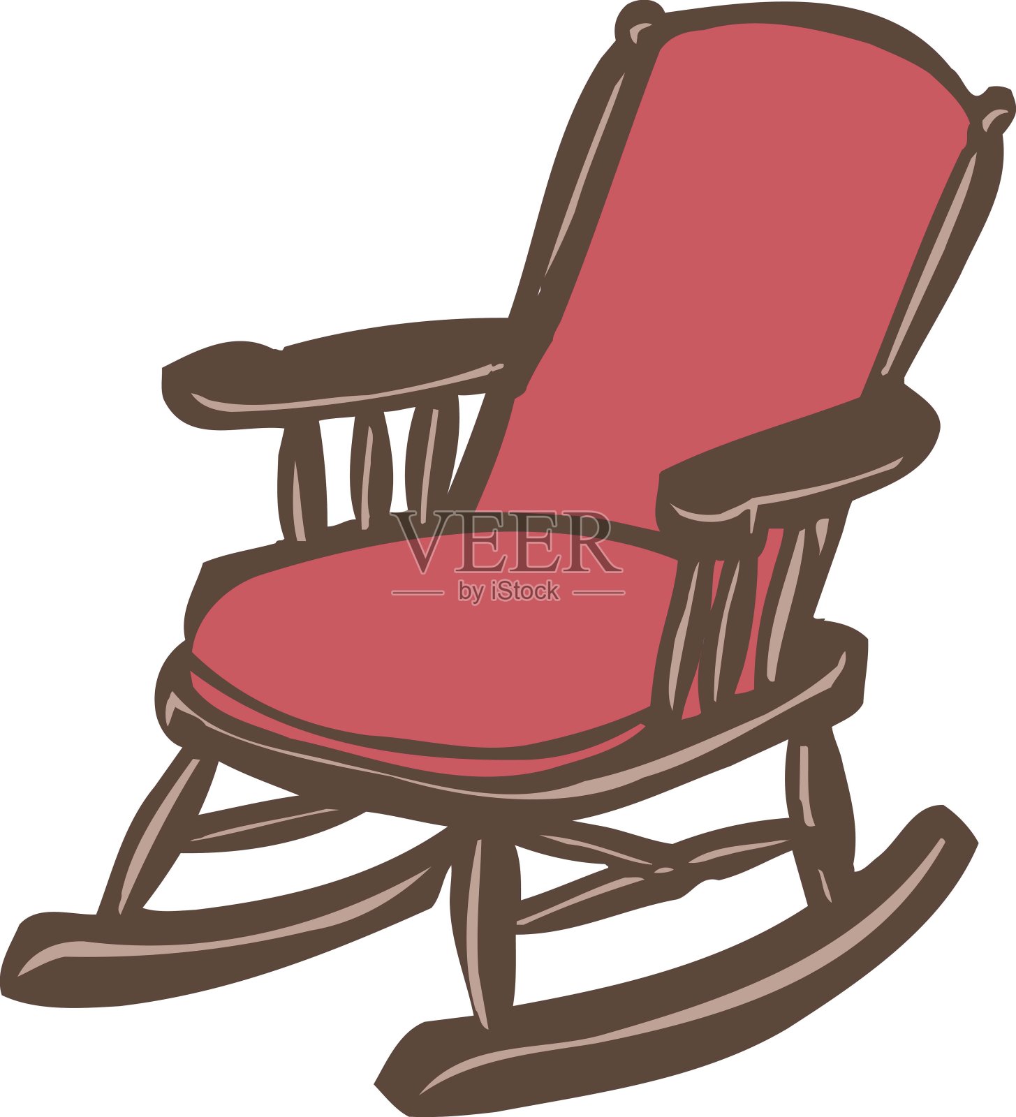 摇椅插画图片素材