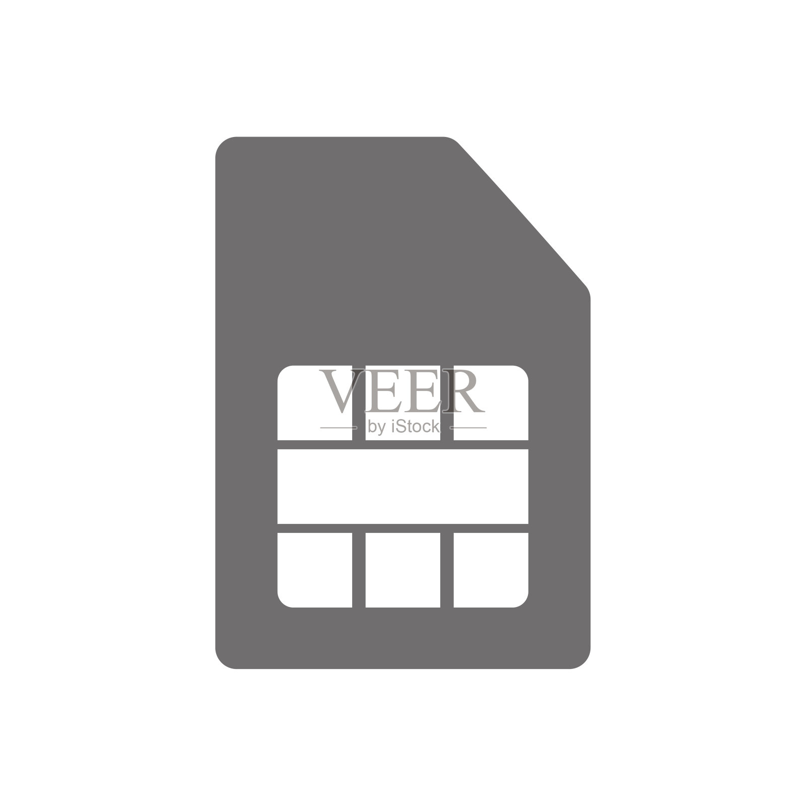 图标sim卡。移动，网络接入。数字通信工具。矢量插图。每股收益10。插画图片素材