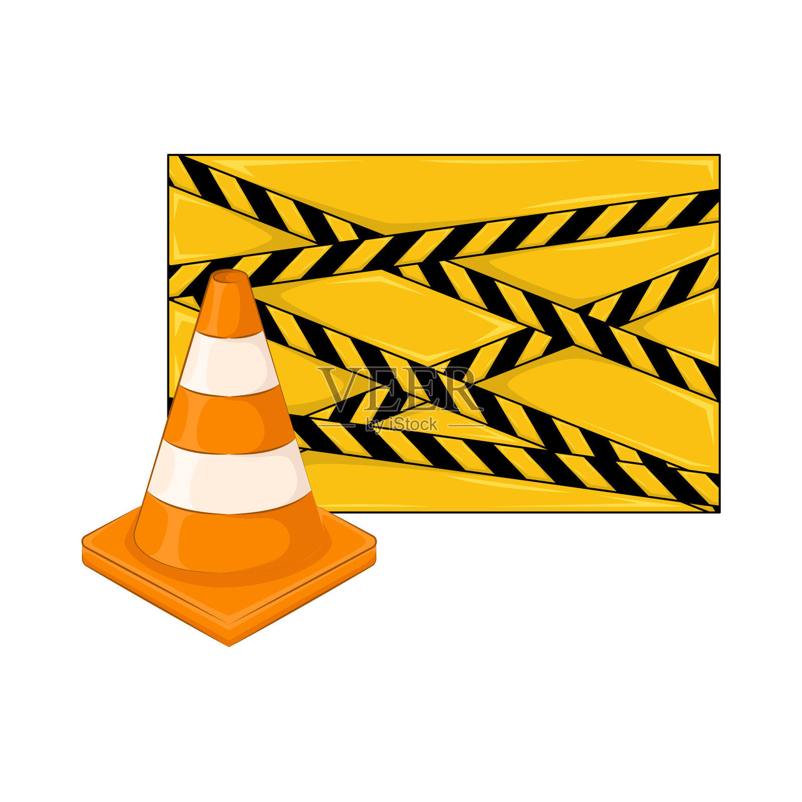 危险线插画图片素材