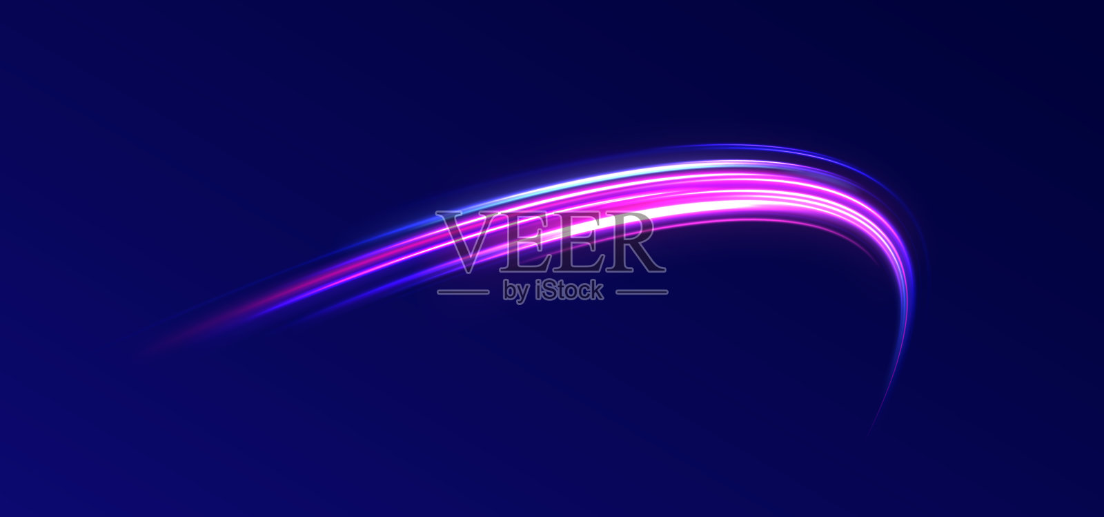 行霓虹灯插画图片素材