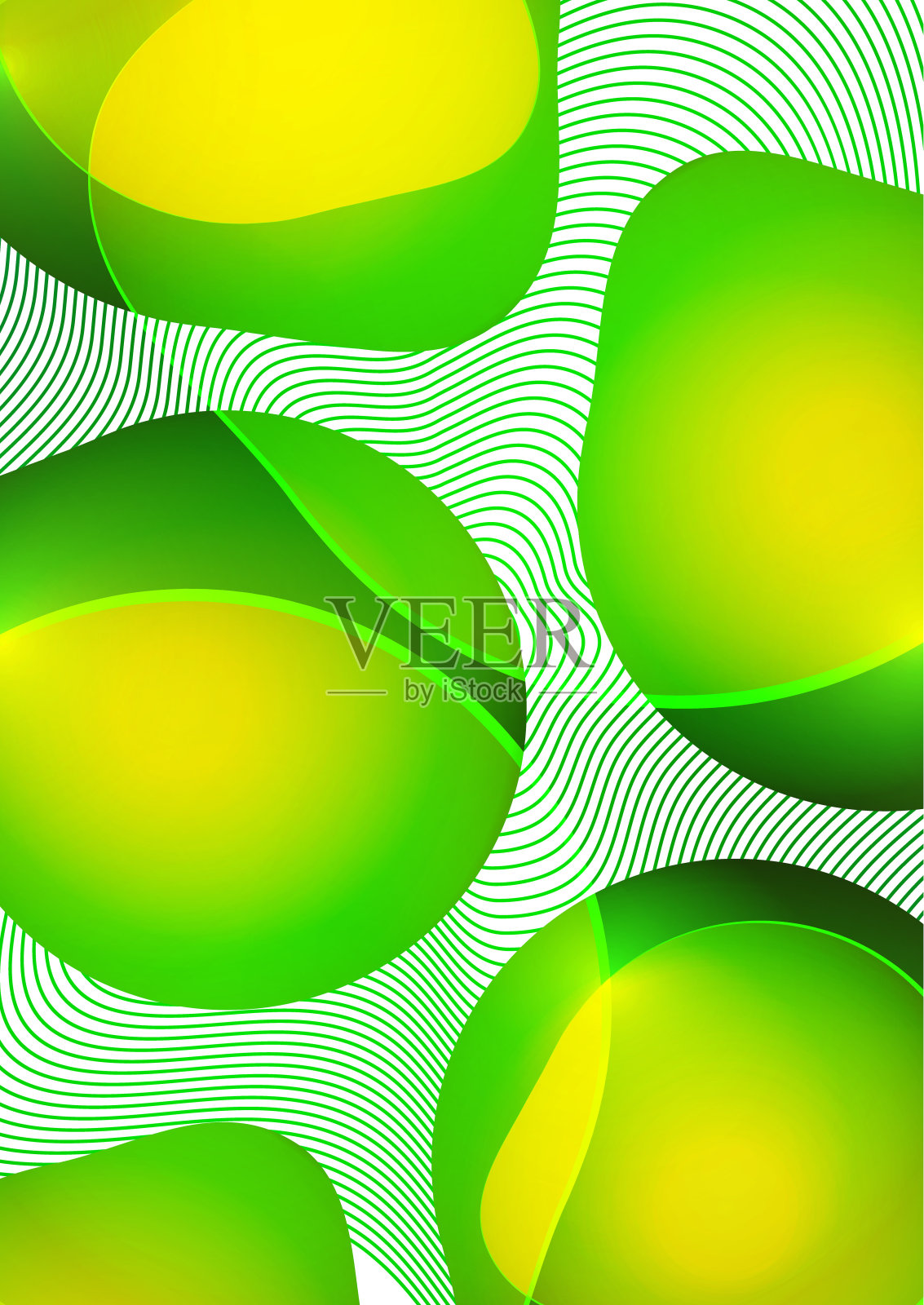 一套彩色几何圆形和线条。壁纸，名片，封面，海报，横幅，小册子，标题，网站的抽象背景。向量插画图片素材