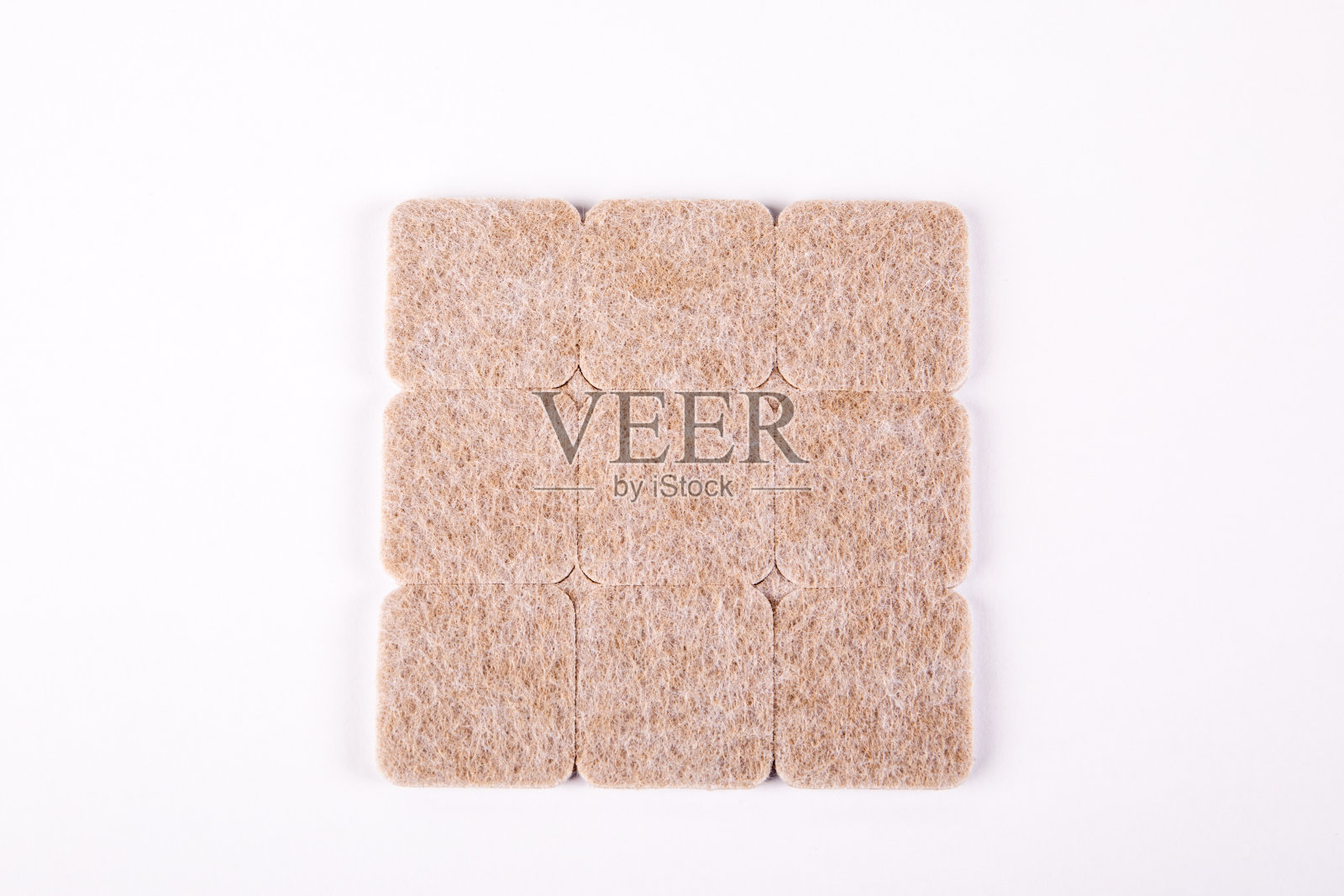 白色背景的家具保护毡照片摄影图片