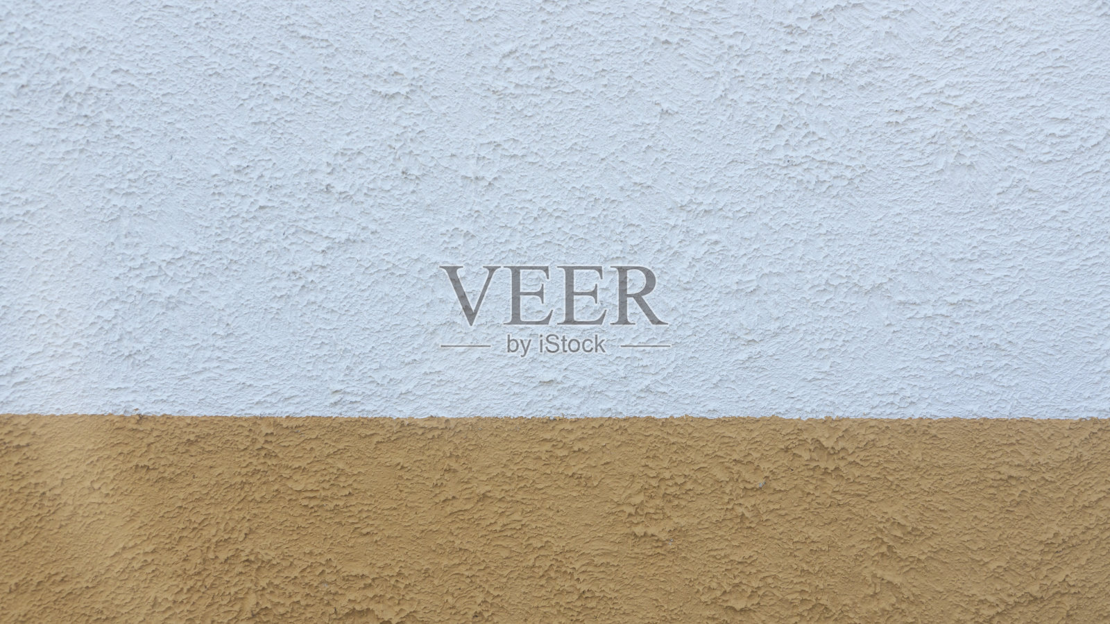 半白半黄的油漆墙照片摄影图片