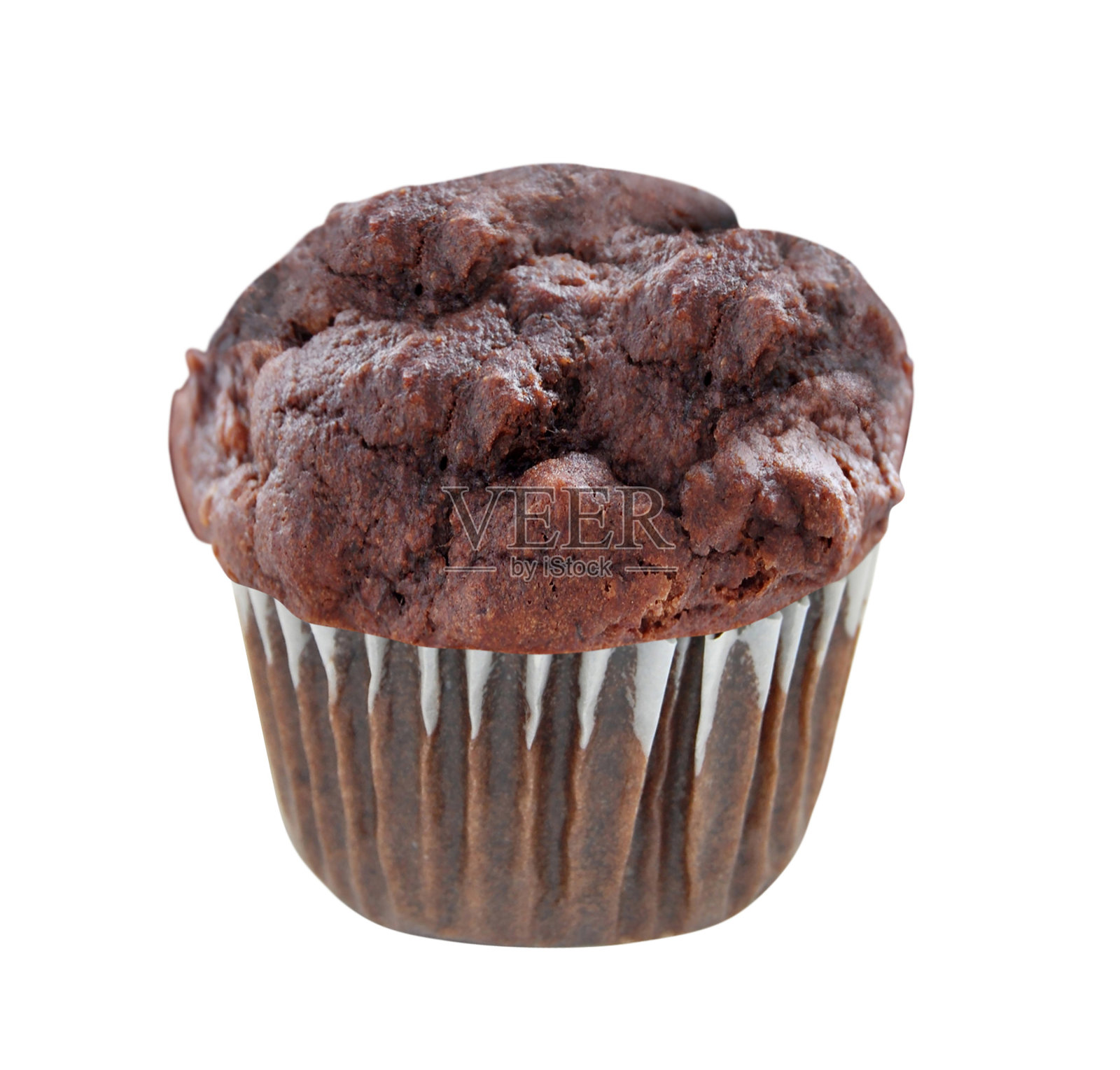 松饼巧克力孤立在白色照片摄影图片