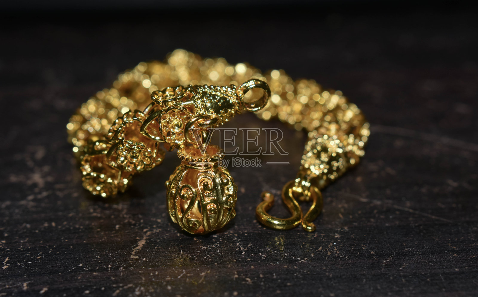 金是金链照片摄影图片