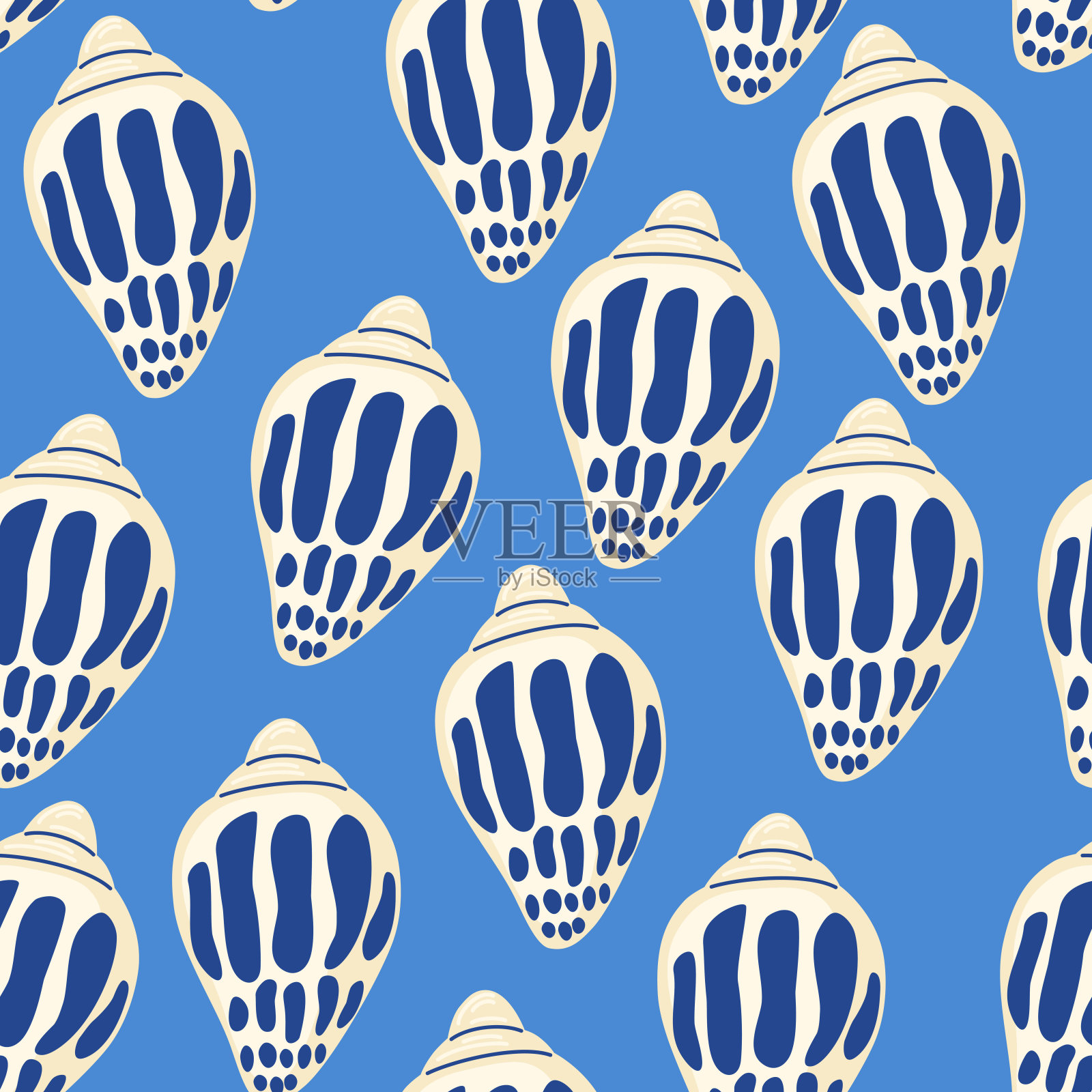 1631年_shells_pattern1插画图片素材
