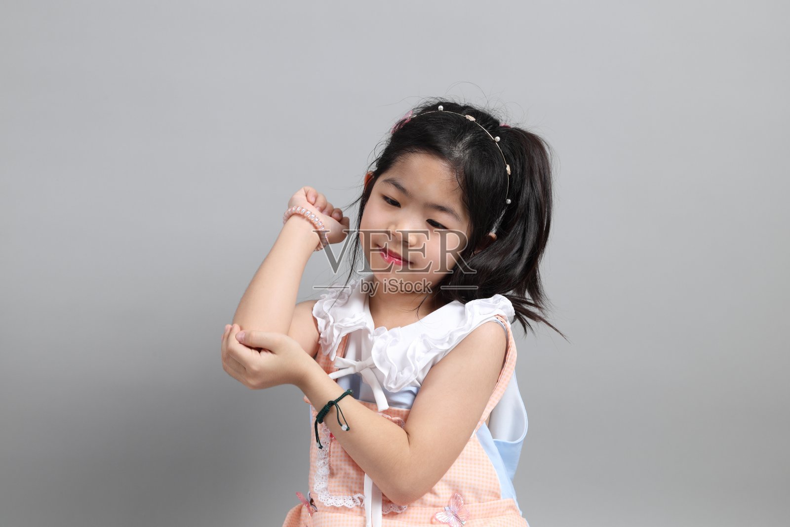 亚洲小女孩照片摄影图片