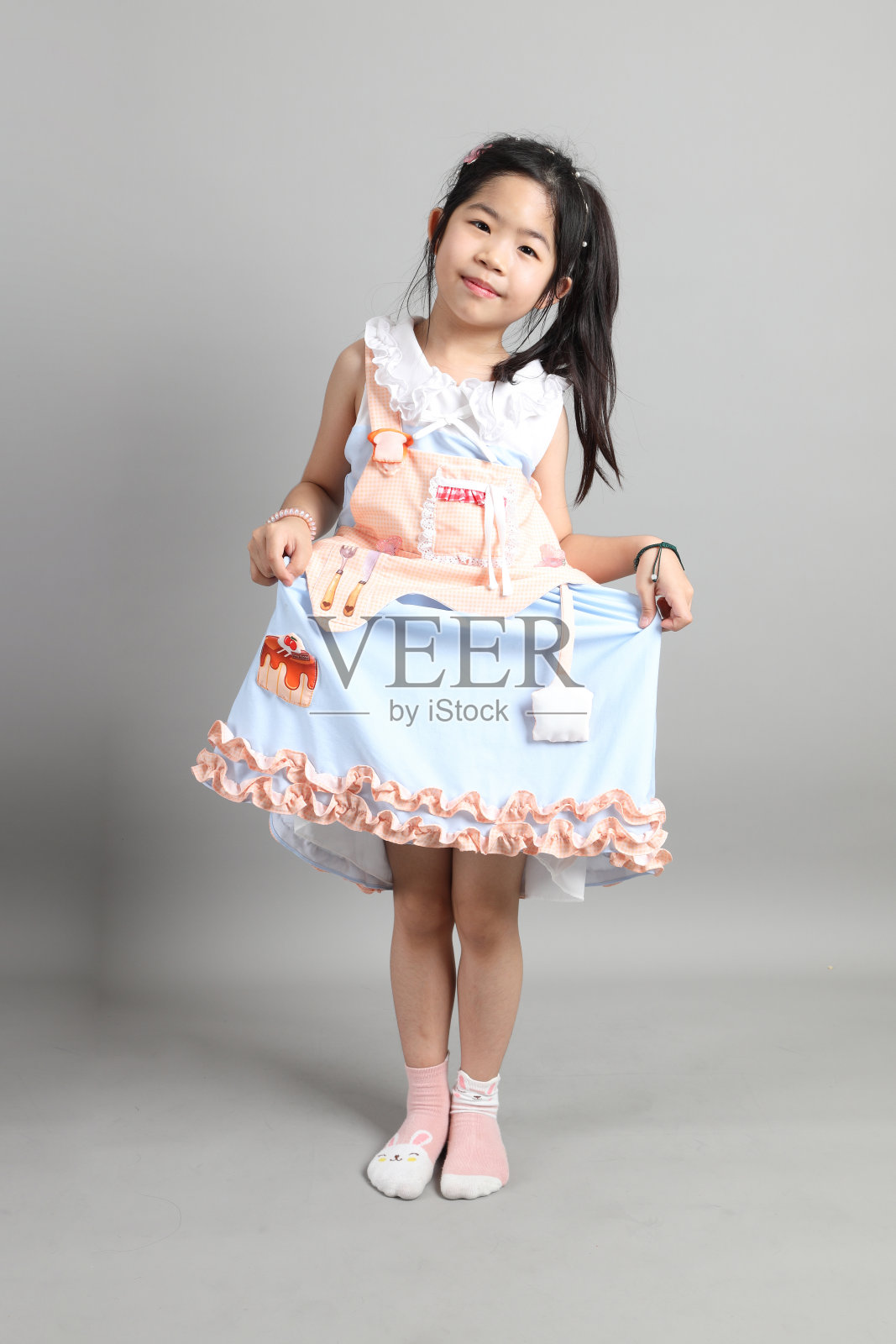 亚洲小女孩照片摄影图片