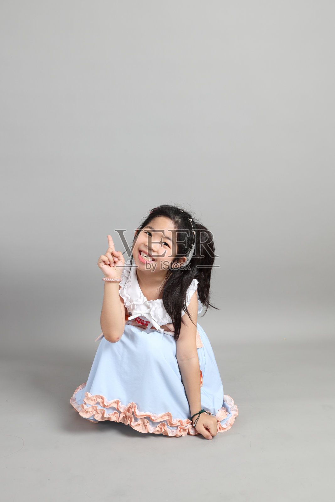 亚洲小女孩照片摄影图片