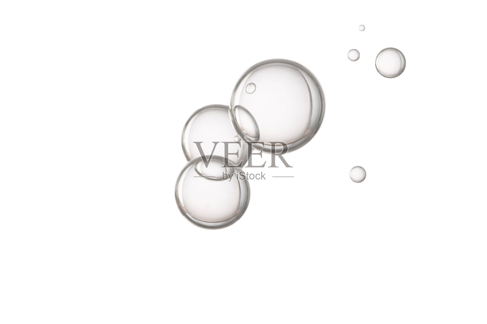 浅灰色的液体气泡照片摄影图片