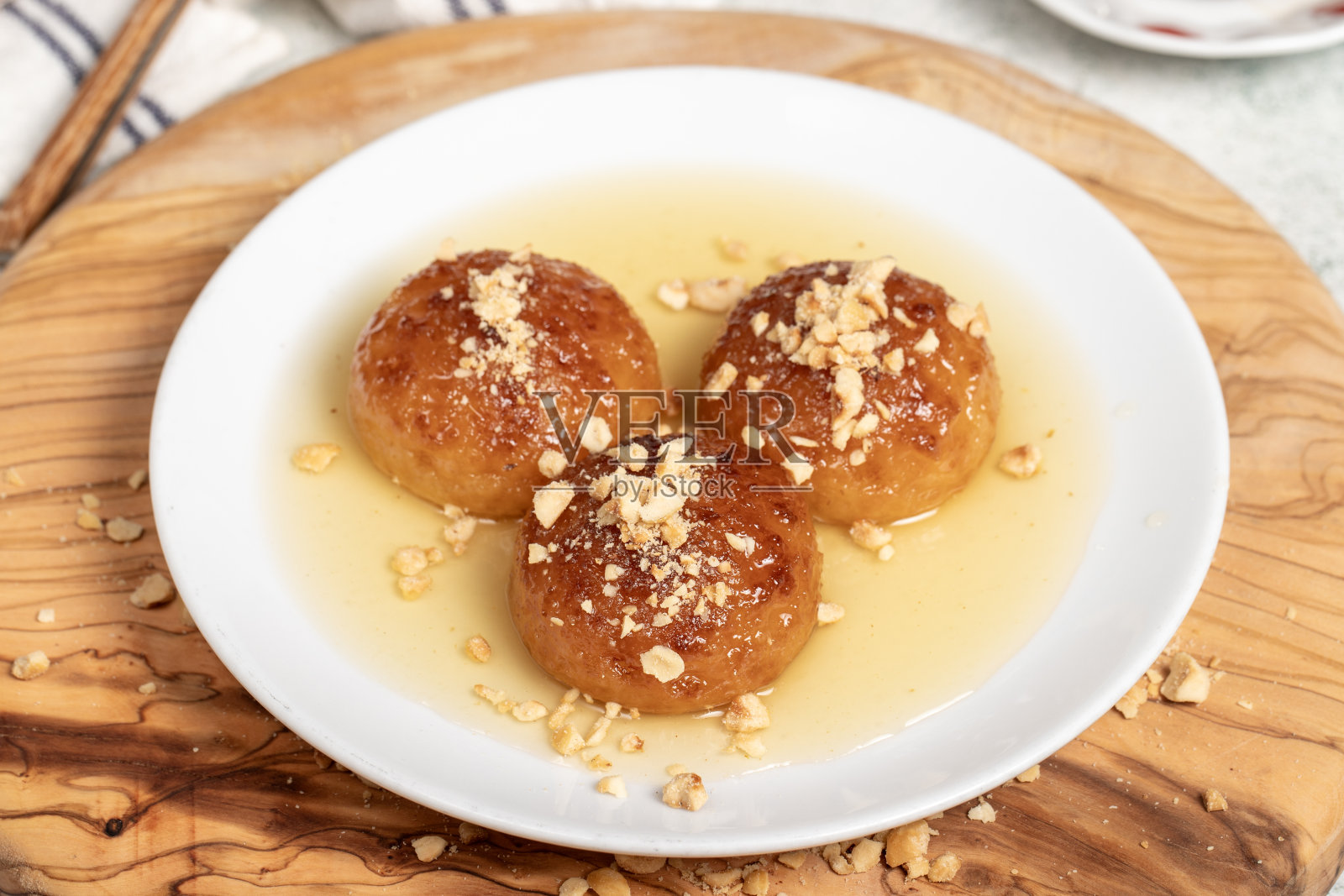 土耳其牛奶甜点照片摄影图片