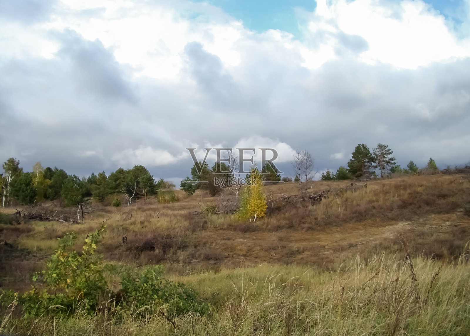 秋天的风景。照片摄影图片