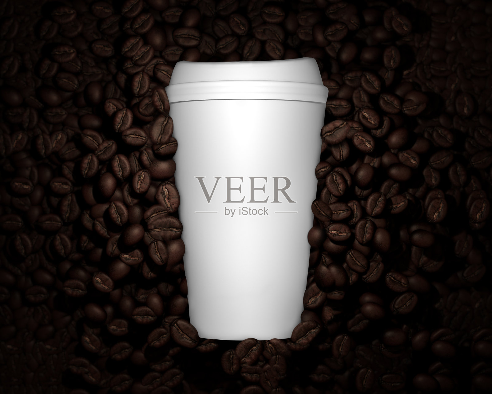 纸杯咖啡形象照片摄影图片