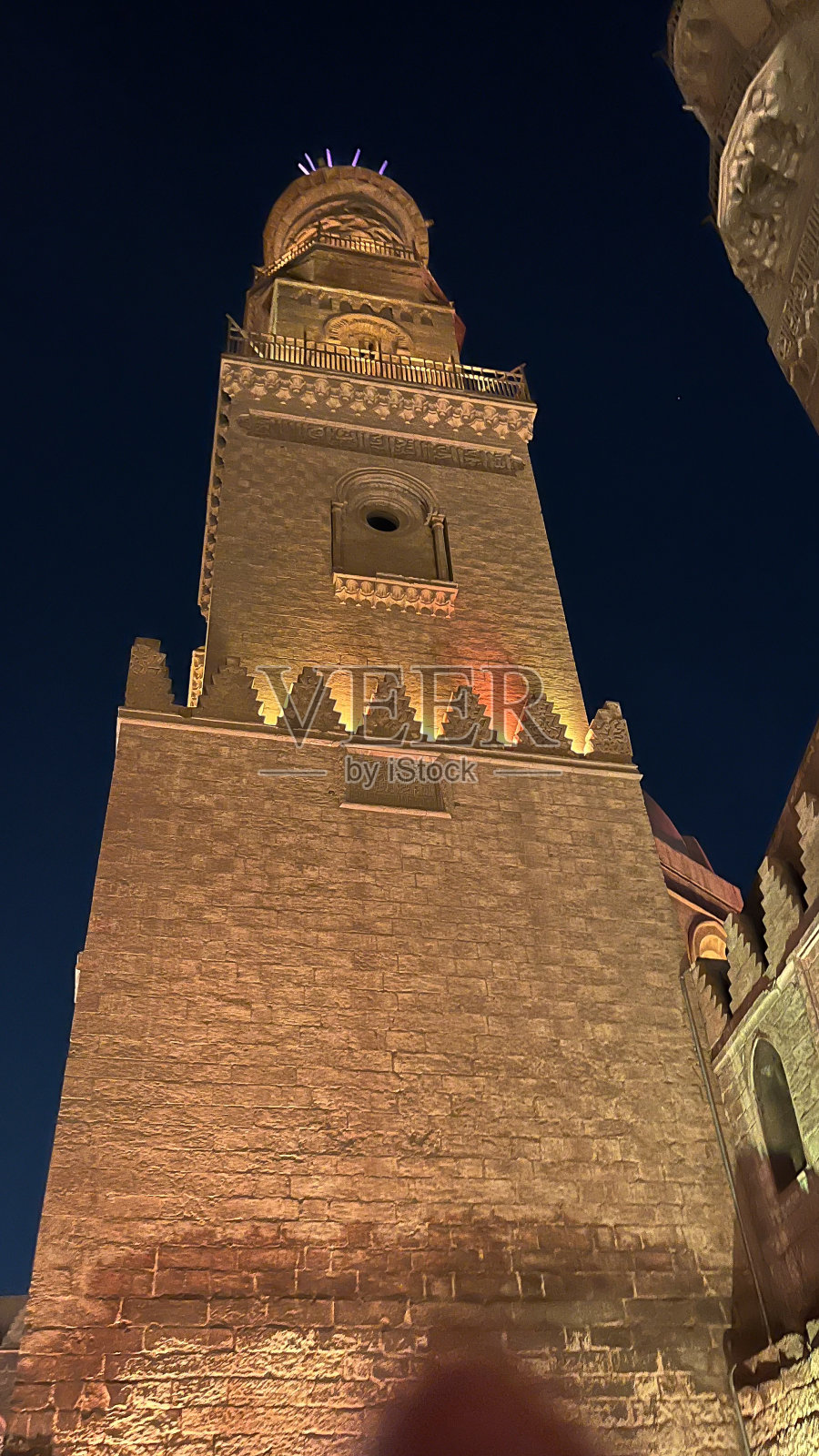 埃及开罗古老的穆伊兹街夜景照片摄影图片