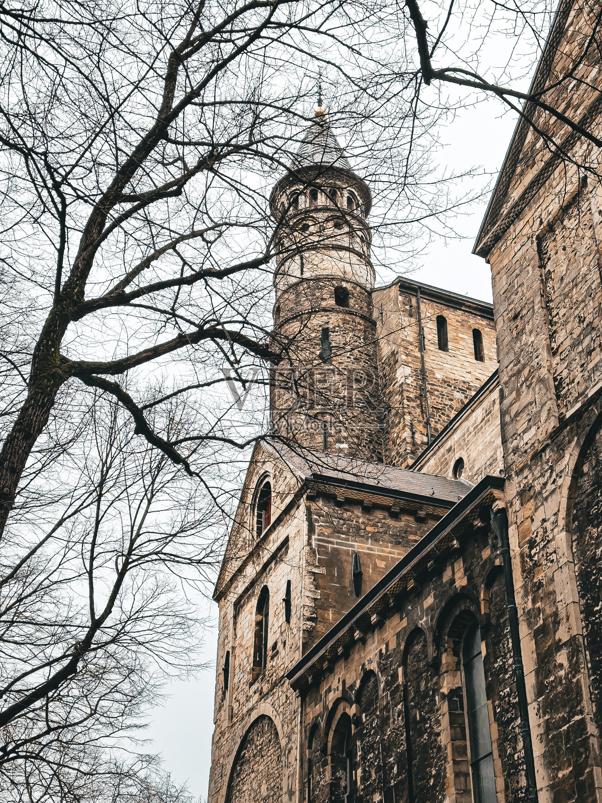 荷兰马斯特里赫特古老村庄的街景照片摄影图片