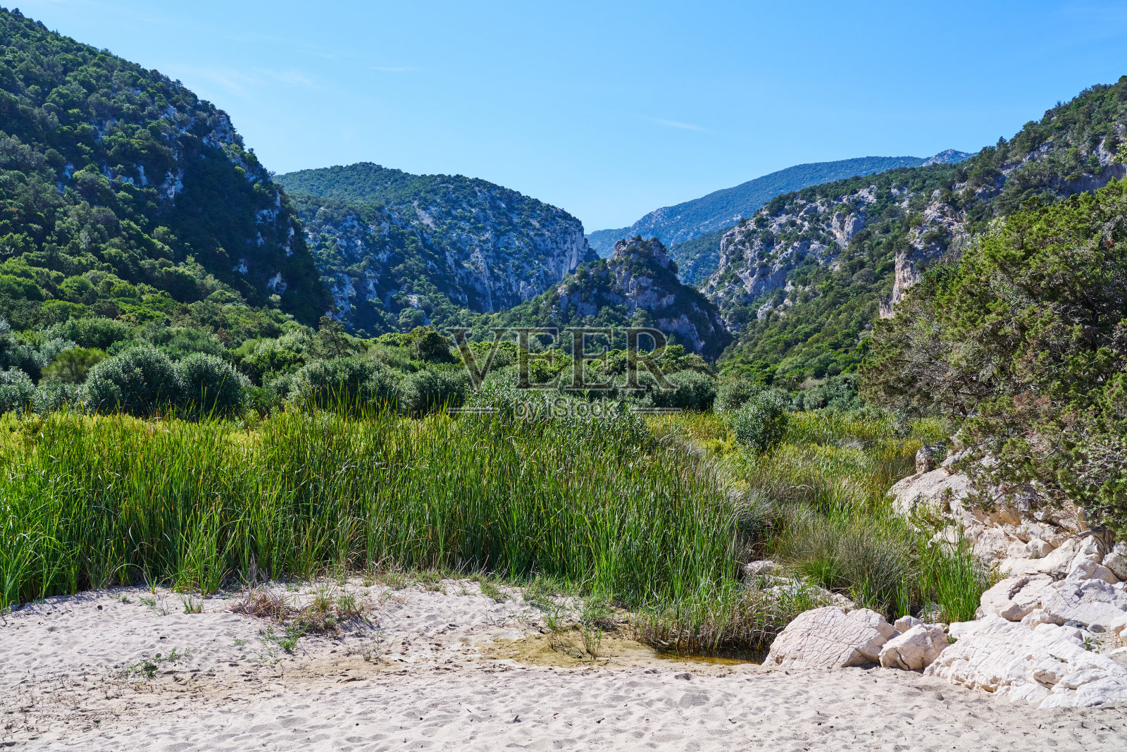 撒丁岛的海岸环境照片摄影图片