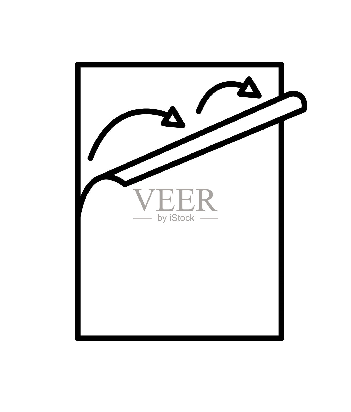 剥离图标，矢量最佳线图标。插画图片素材