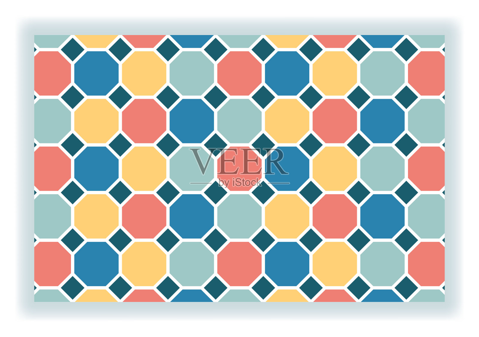 铺路矢量插图与收集街道路面，砖，建筑元素和石板制作地板在平坦的背景插画图片素材