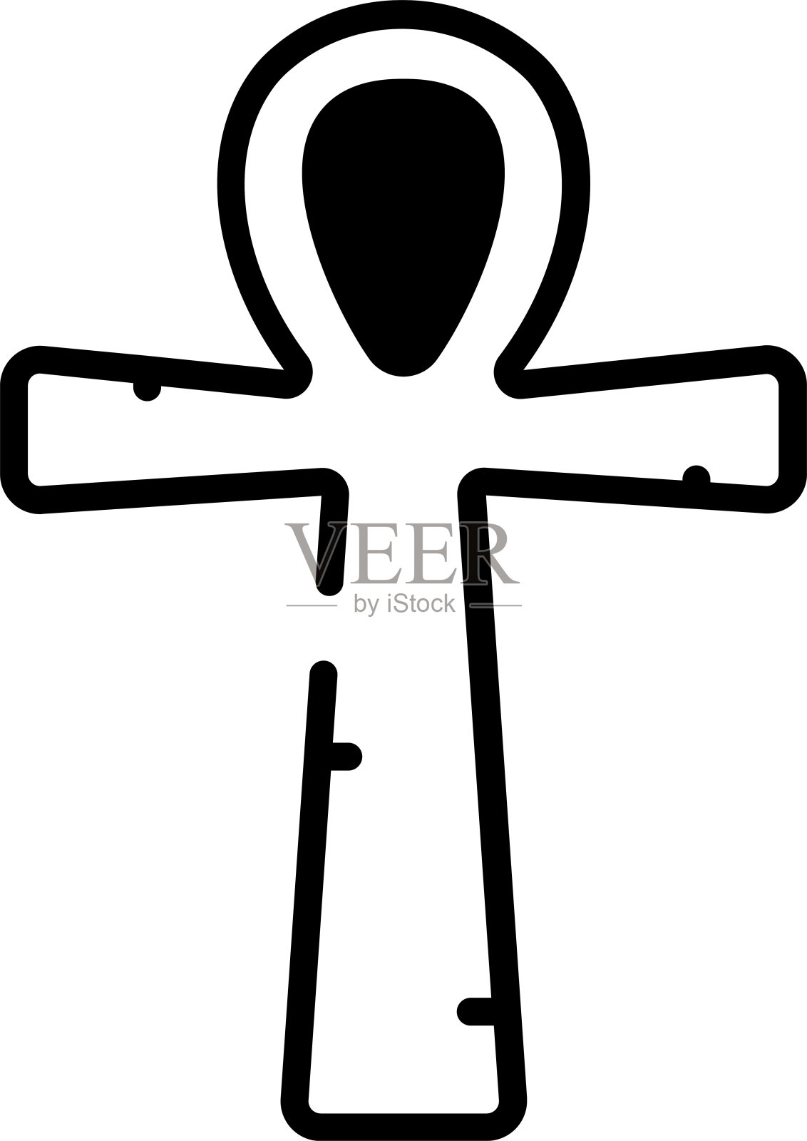 十字符号和线矢量插图插画图片素材