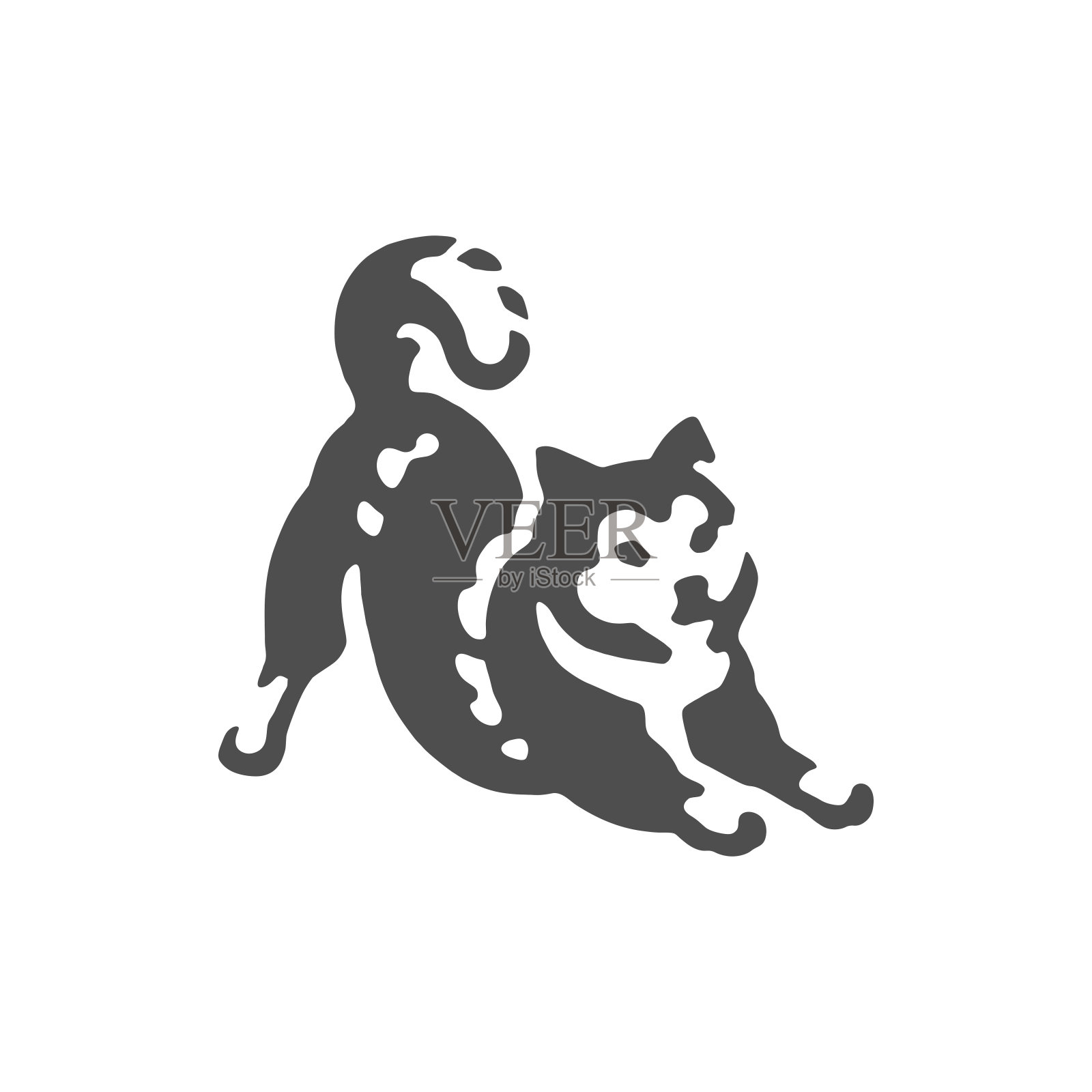 日本柴犬。狗图标。插画图片素材