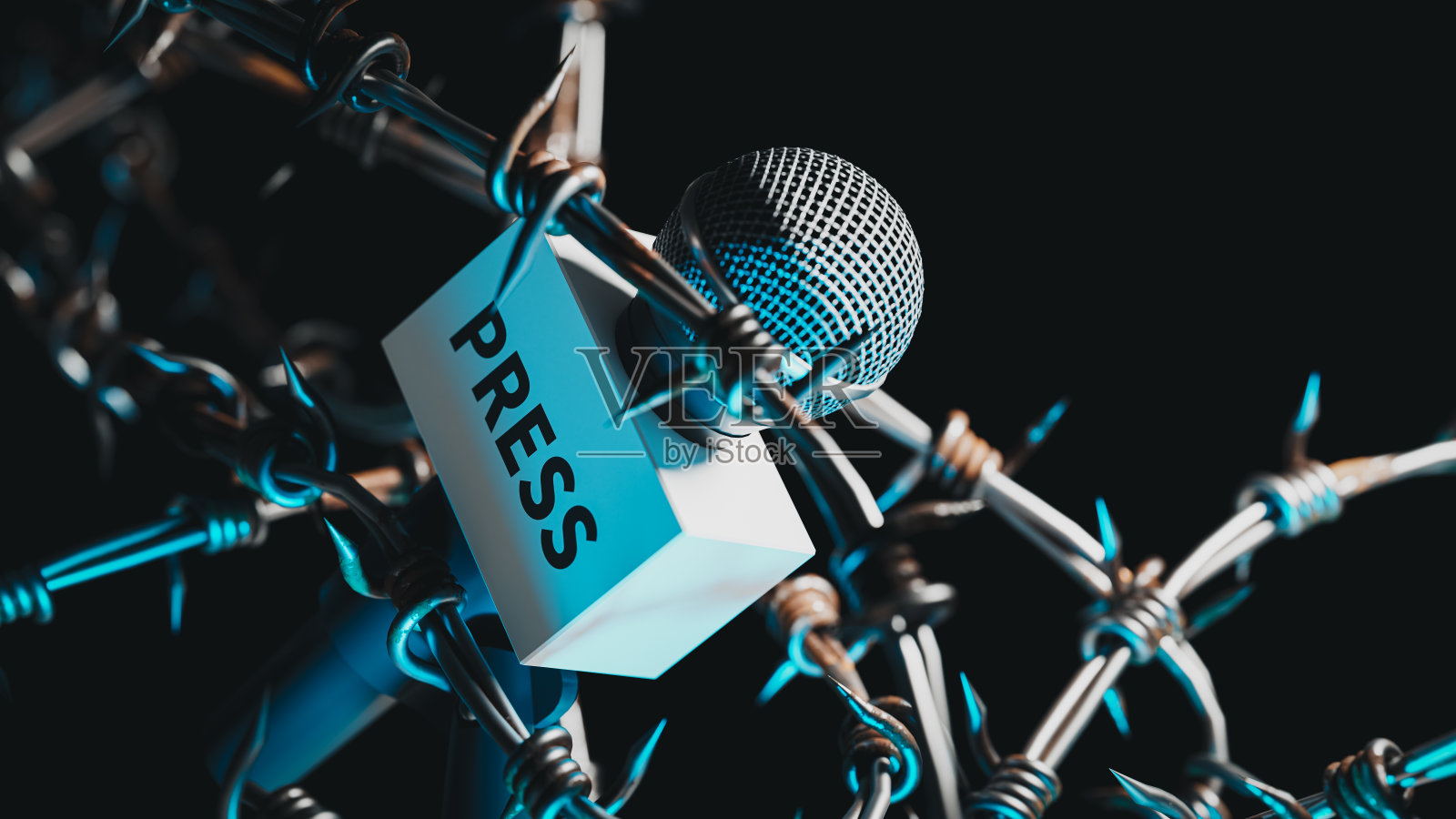 世界新闻自由日概念背景。三维渲染照片摄影图片