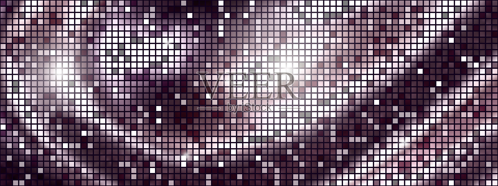 优雅的迪斯科球银设计与纹理的方形镜子插画图片素材