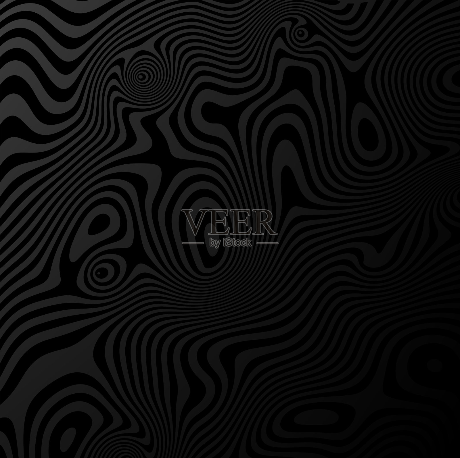 黑色对比抽象海报设计与细节逼真的光干涉效果。运动的错觉横幅，传单，邀请，封面，名片。插画图片素材