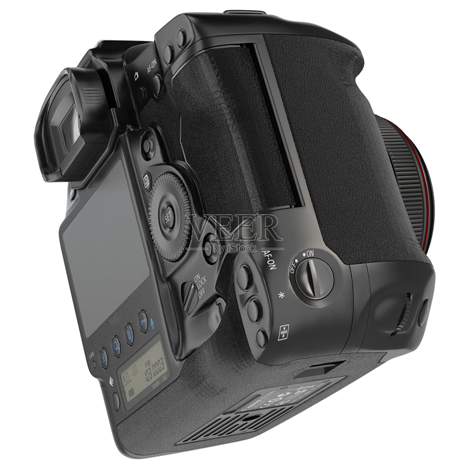 透明背景上逼真的相机，适用于电子场景项目照片摄影图片