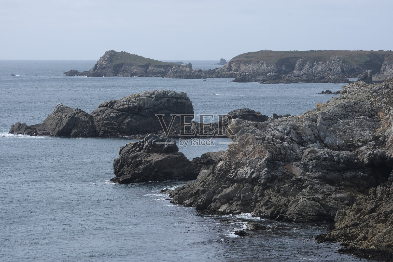法国的洛基岛。照片摄影图片