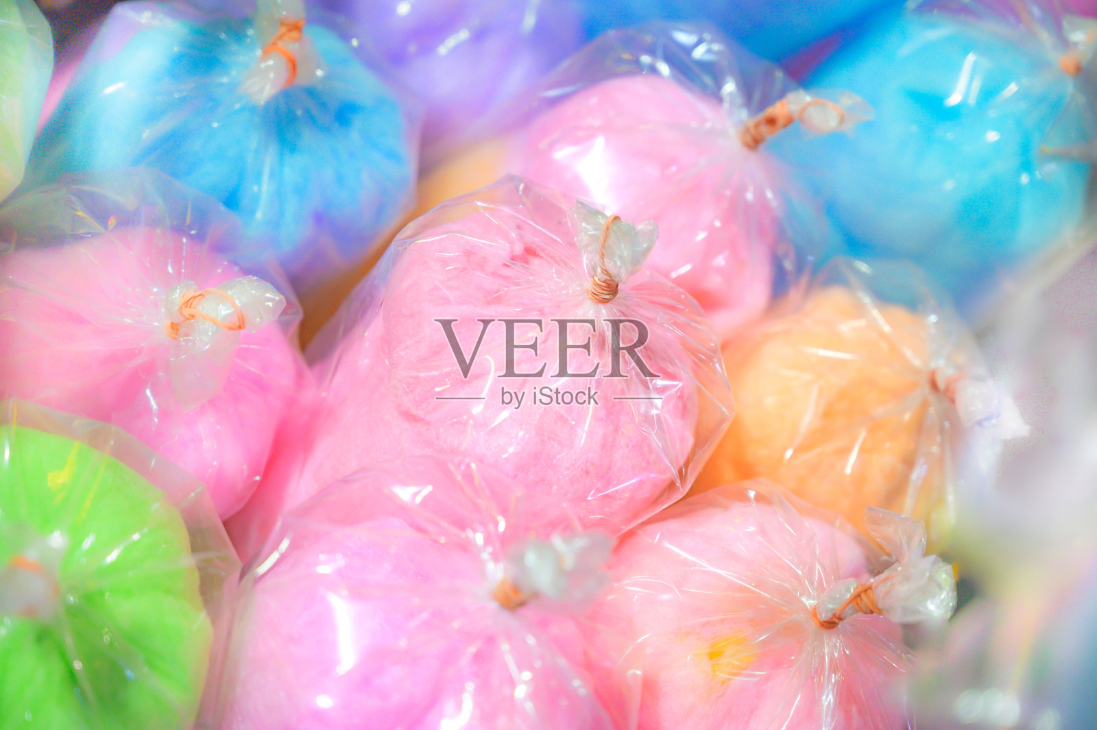 各种颜色的棉花糖照片摄影图片