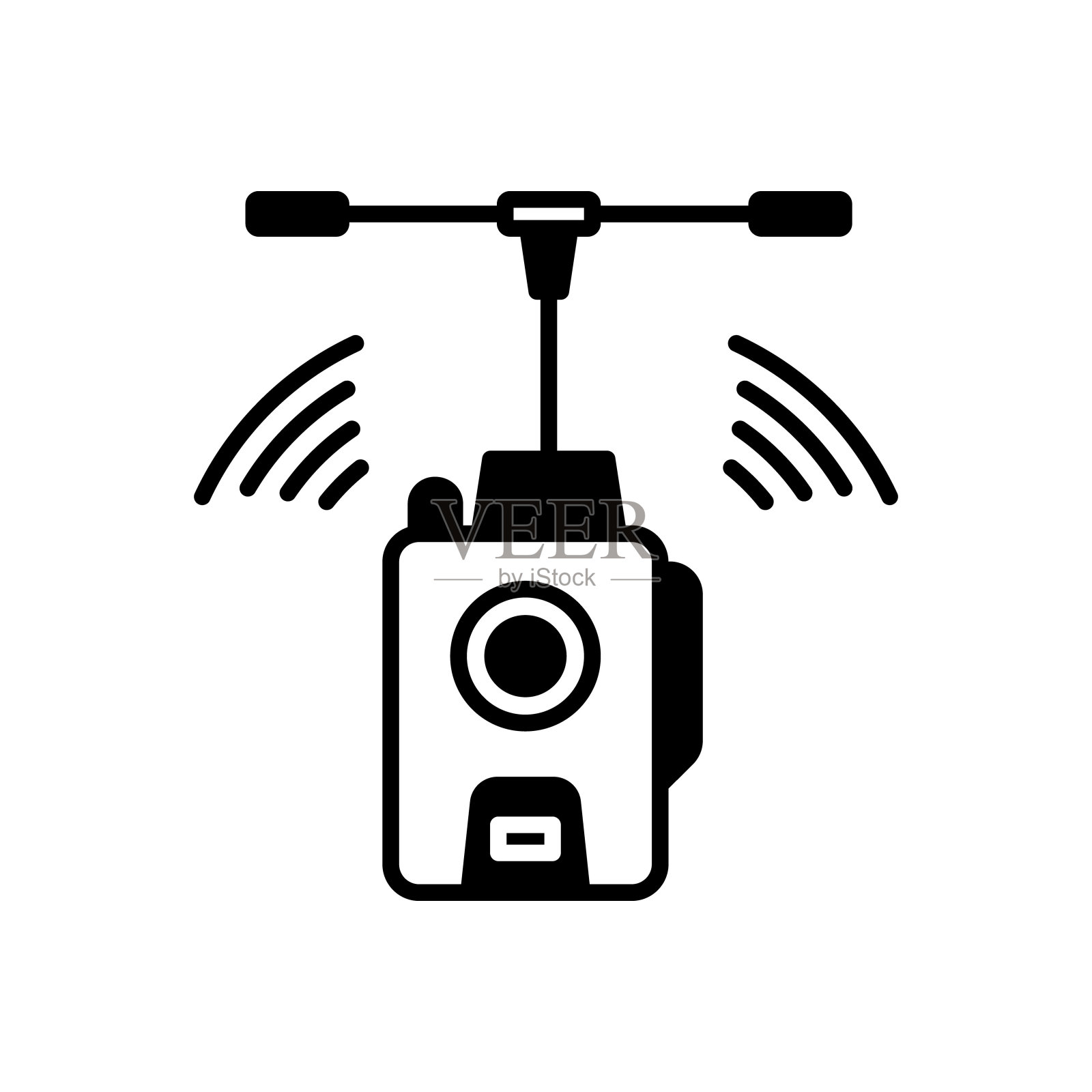 纳米发射器图标在矢量。标识插画图片素材