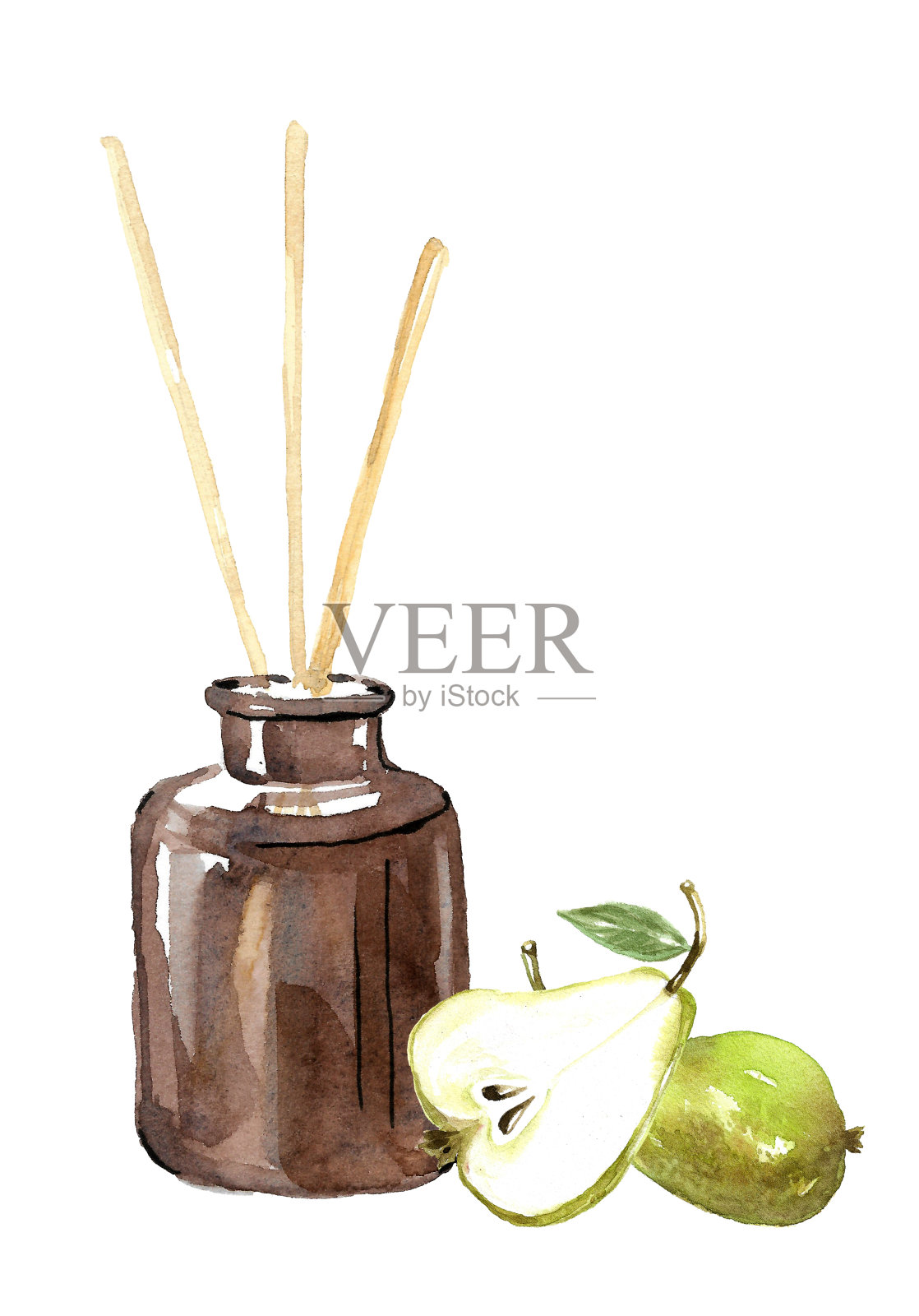 家用芳香扩散器。插画图片素材