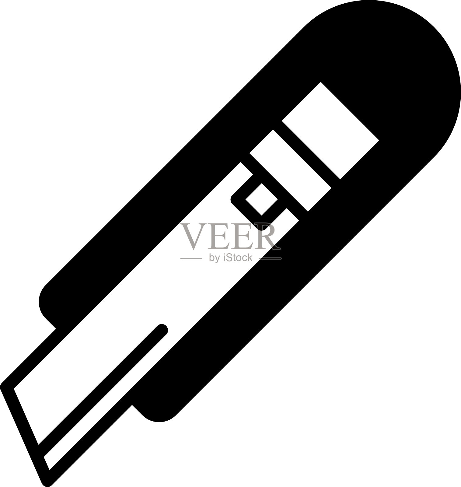 切割机字形和线矢量插图插画图片素材