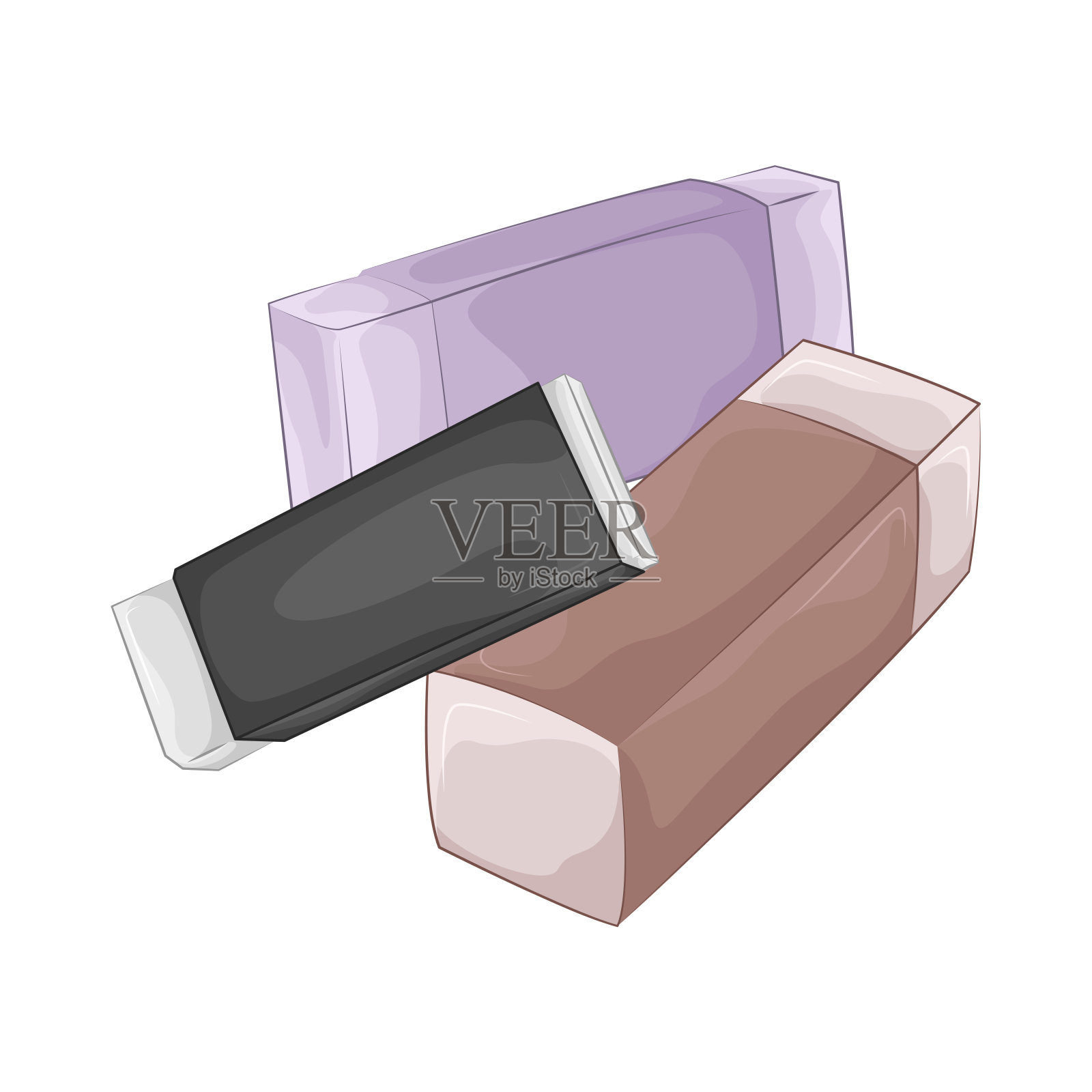 橡皮擦插画图片素材