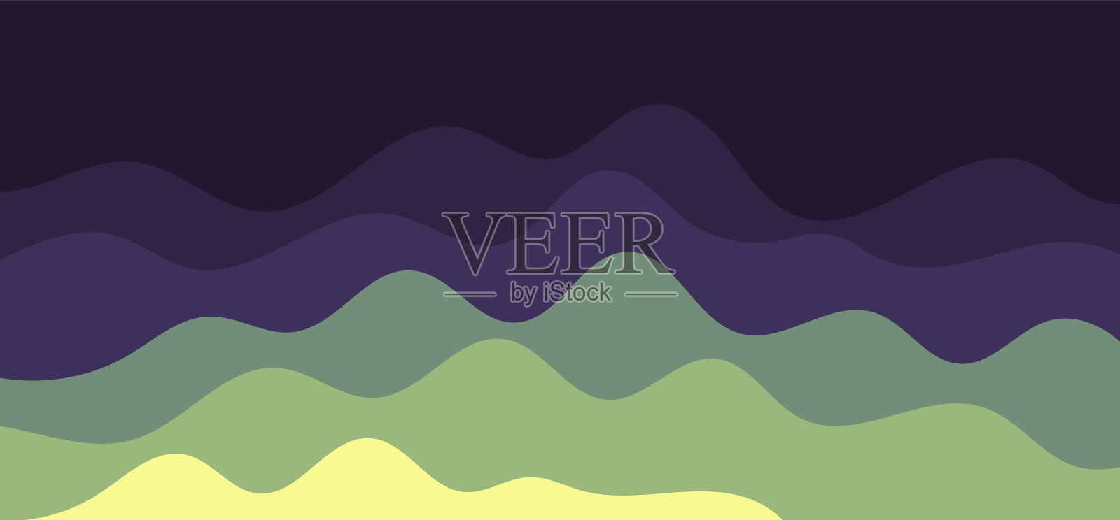 复古风格抽象波浪背景插画图片素材