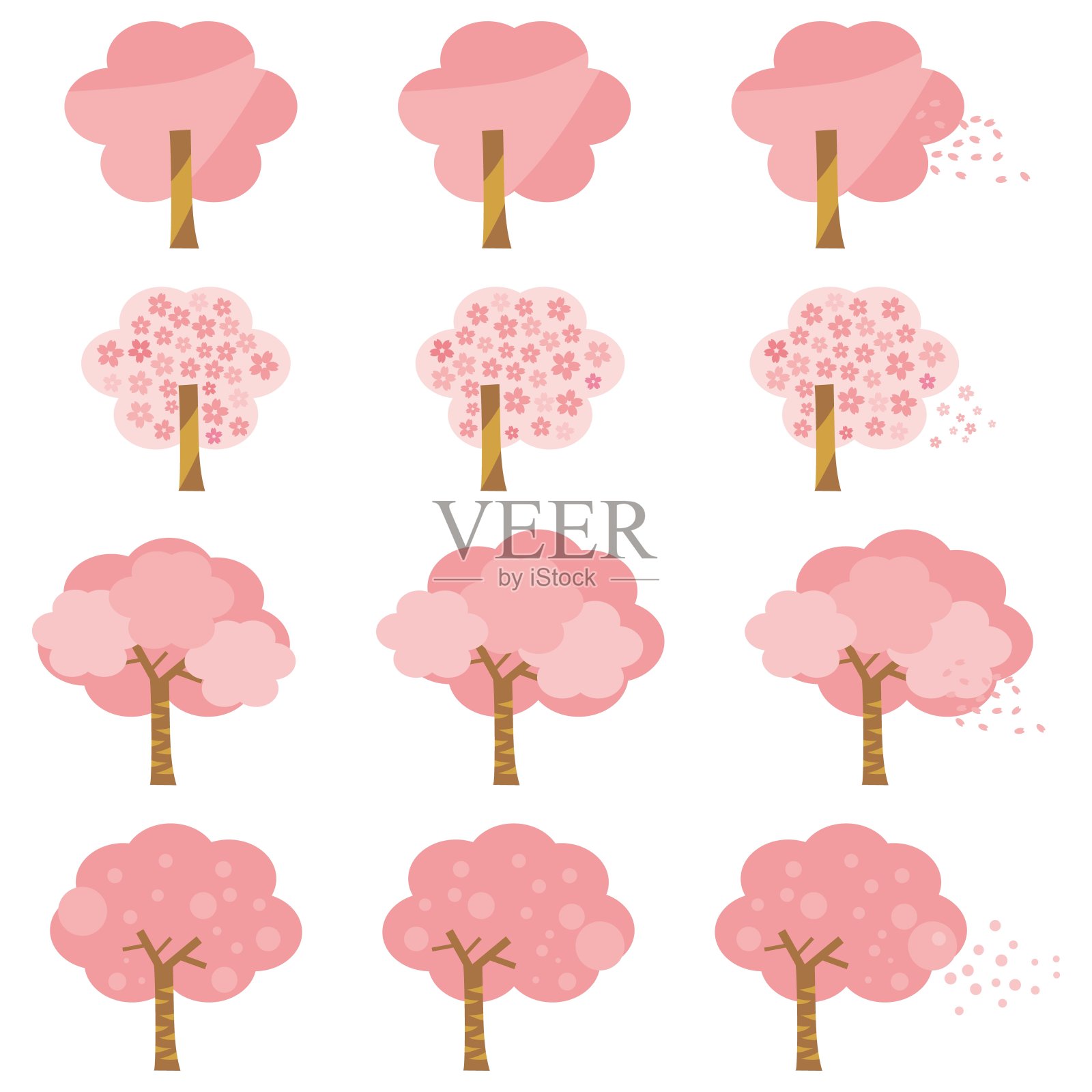 樱花树插画插画图片素材