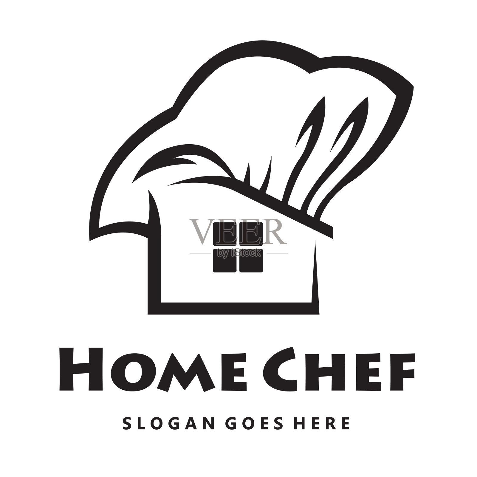 家庭厨师图标插画图片素材