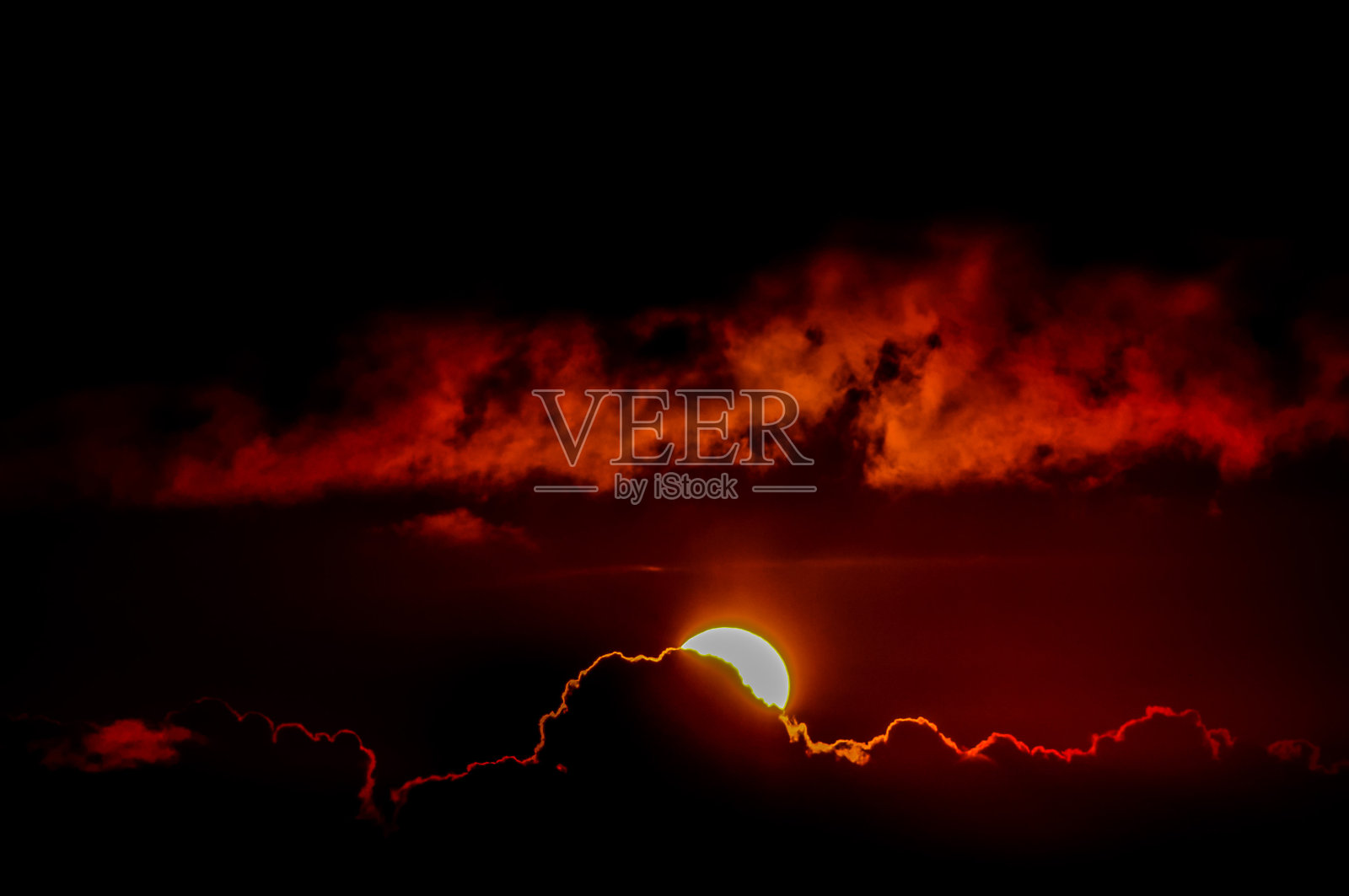 热带日落照片摄影图片