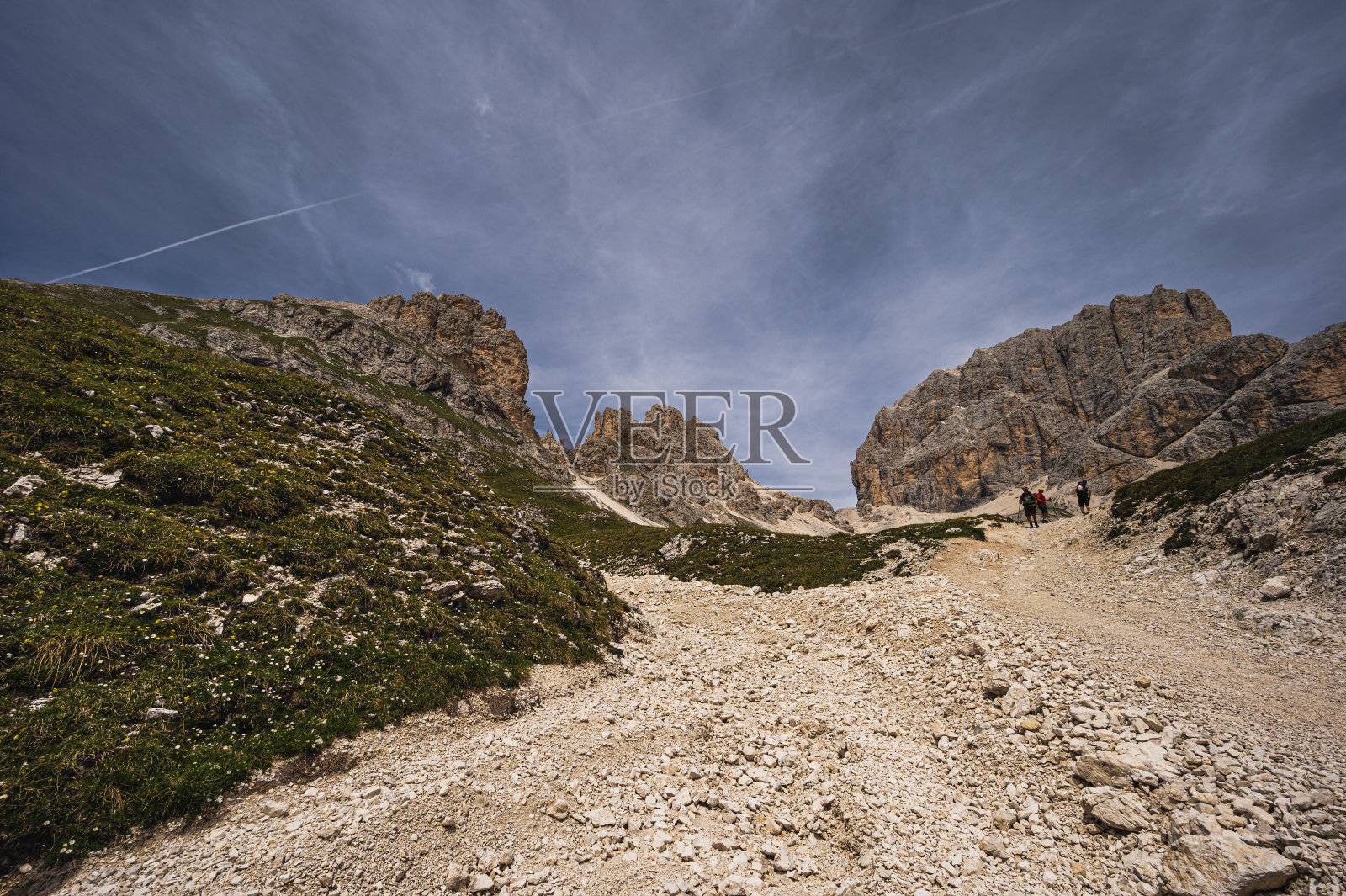 卡蒂纳西奥山脉内的景观，白云石，法萨山谷照片摄影图片