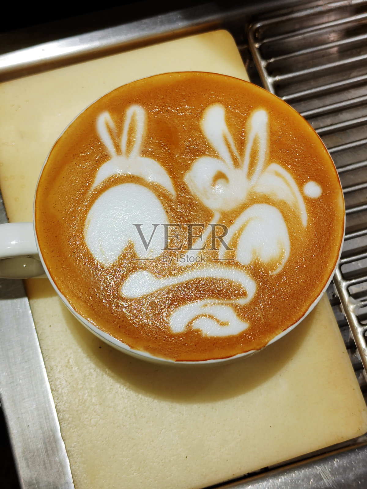 拿铁艺术照片摄影图片