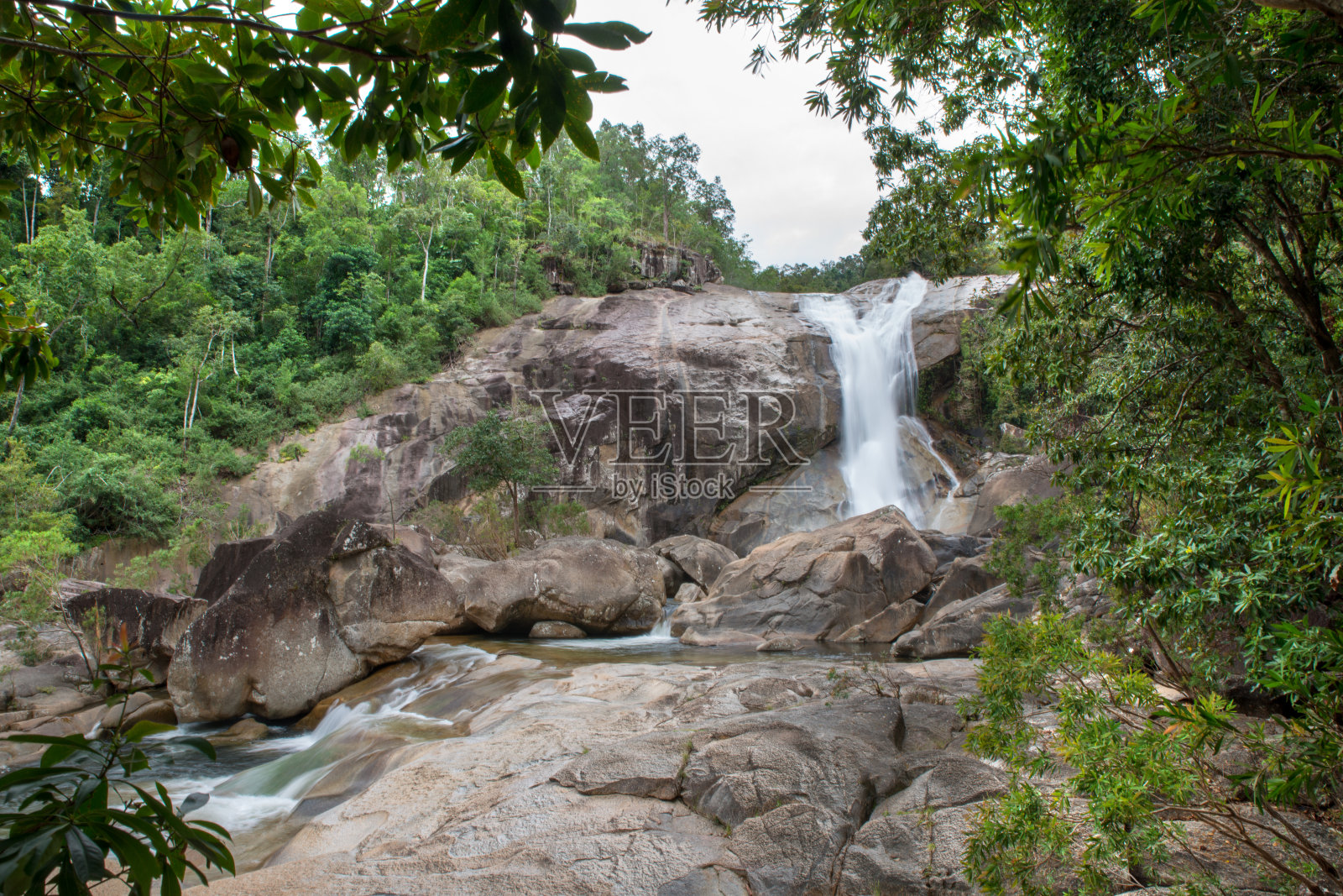 莫里瀑布照片摄影图片