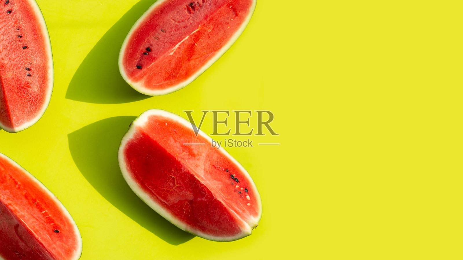 有拷贝空间的新鲜西瓜照片摄影图片