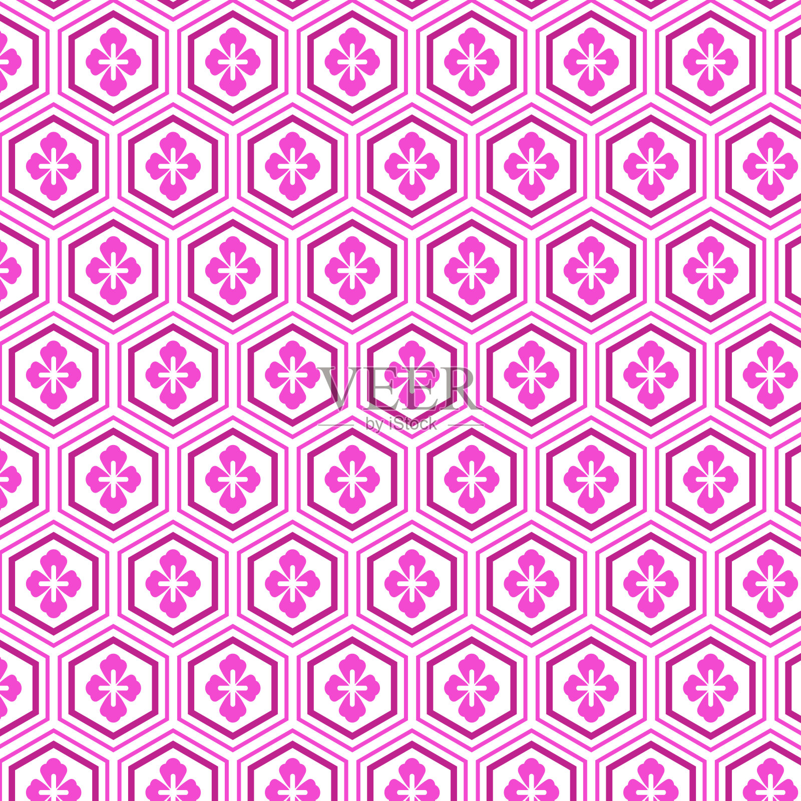 漂亮的日本图案背景材料。插画图片素材