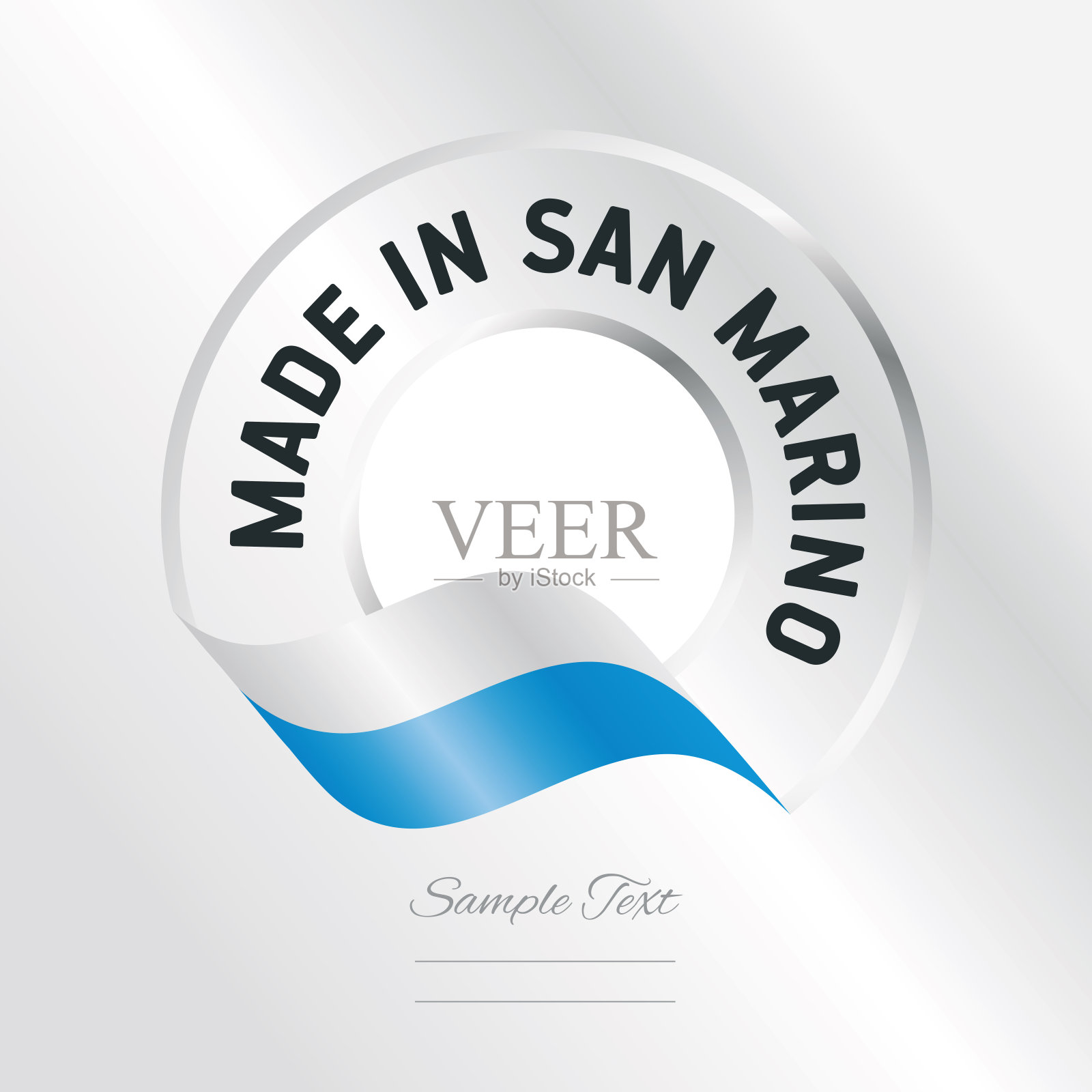 在圣马力诺透明标志图标银色背景插画图片素材