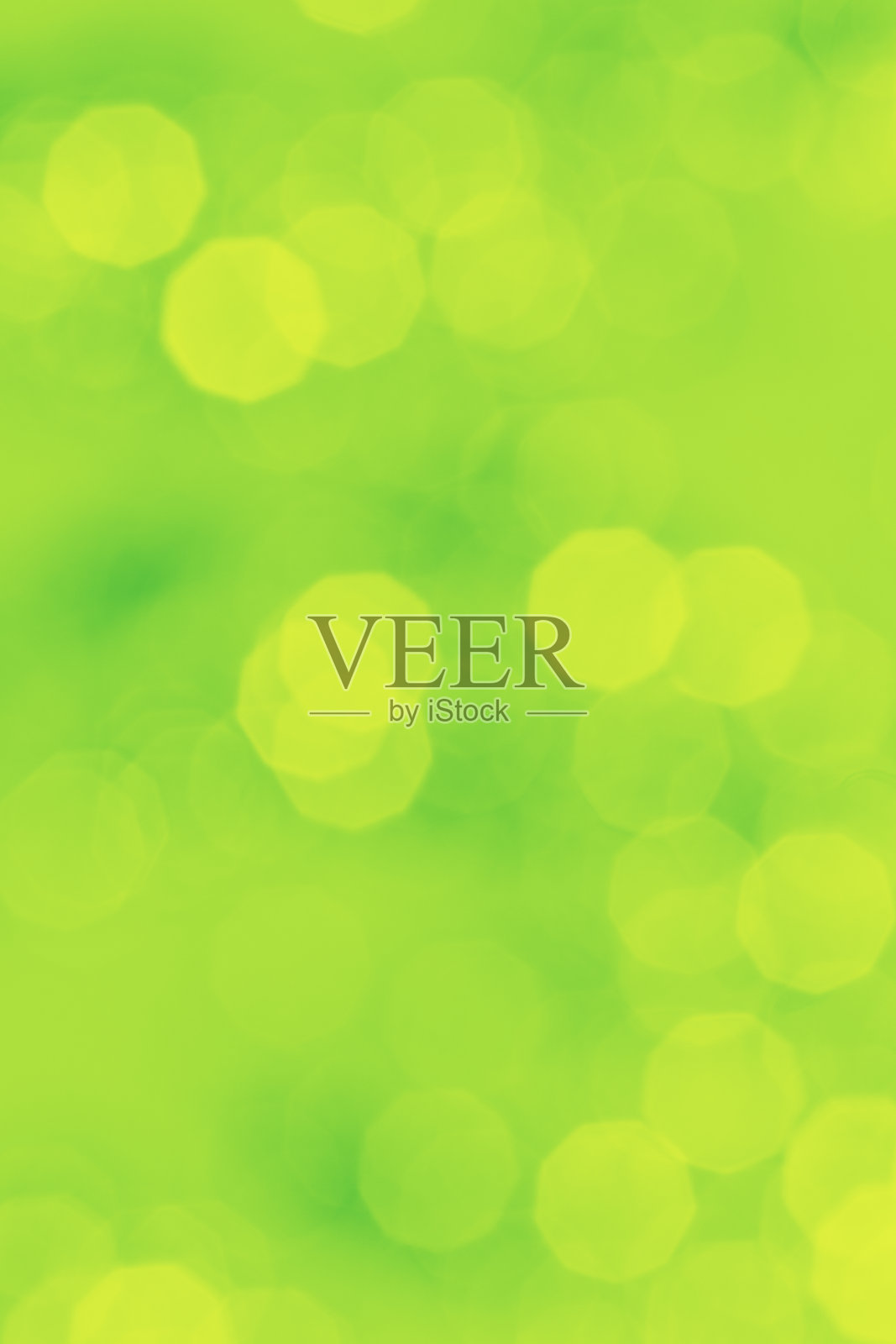 黄绿色散景灯作为春天的粉彩背景，抽象的散景背景，自然耀斑的灯光，模糊的圆形纹理作为节日背景，庆祝照片与光学效果照片摄影图片