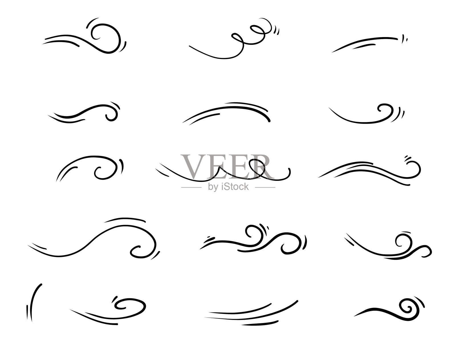 风线插画图片素材