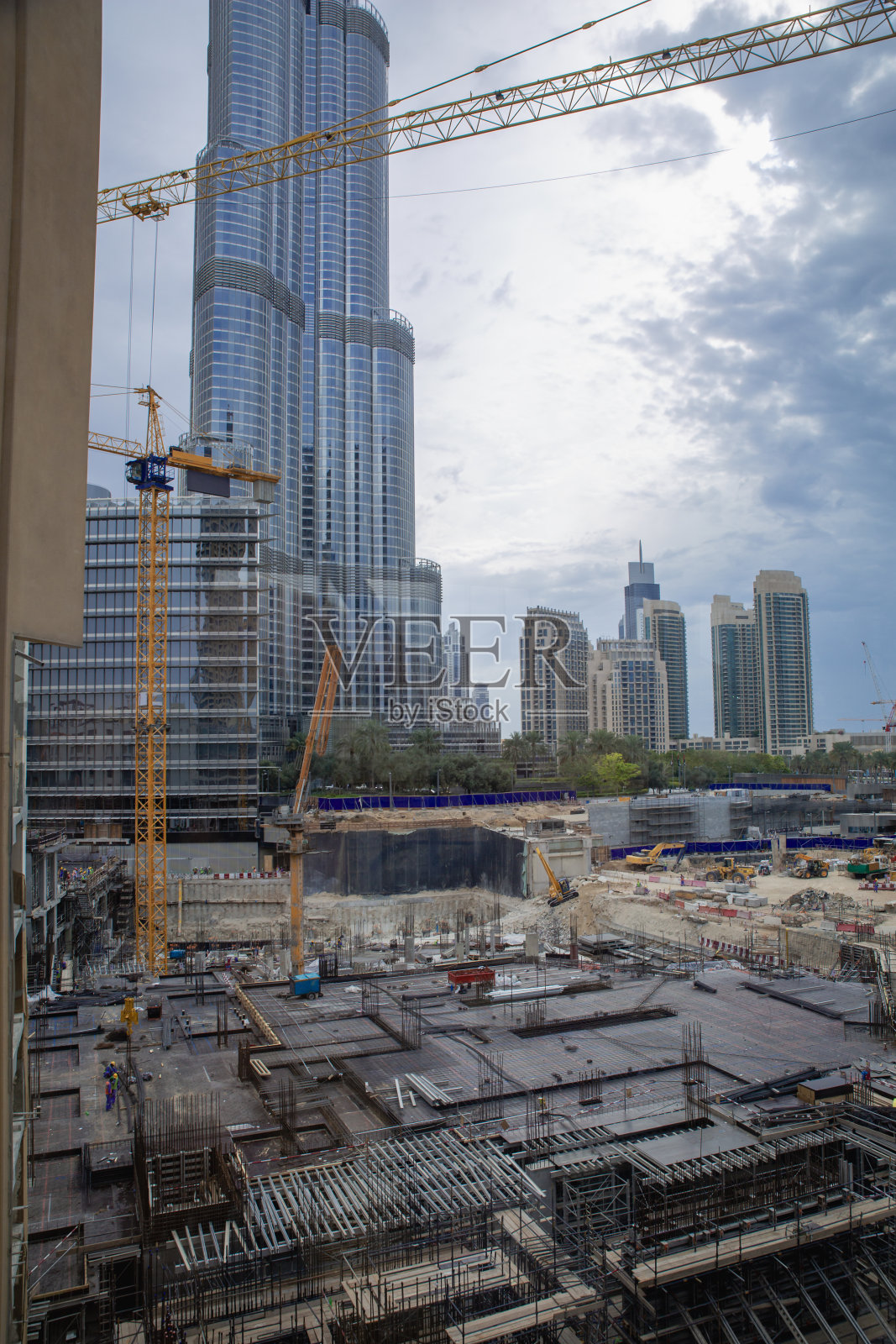 迪拜新建筑建设照片摄影图片