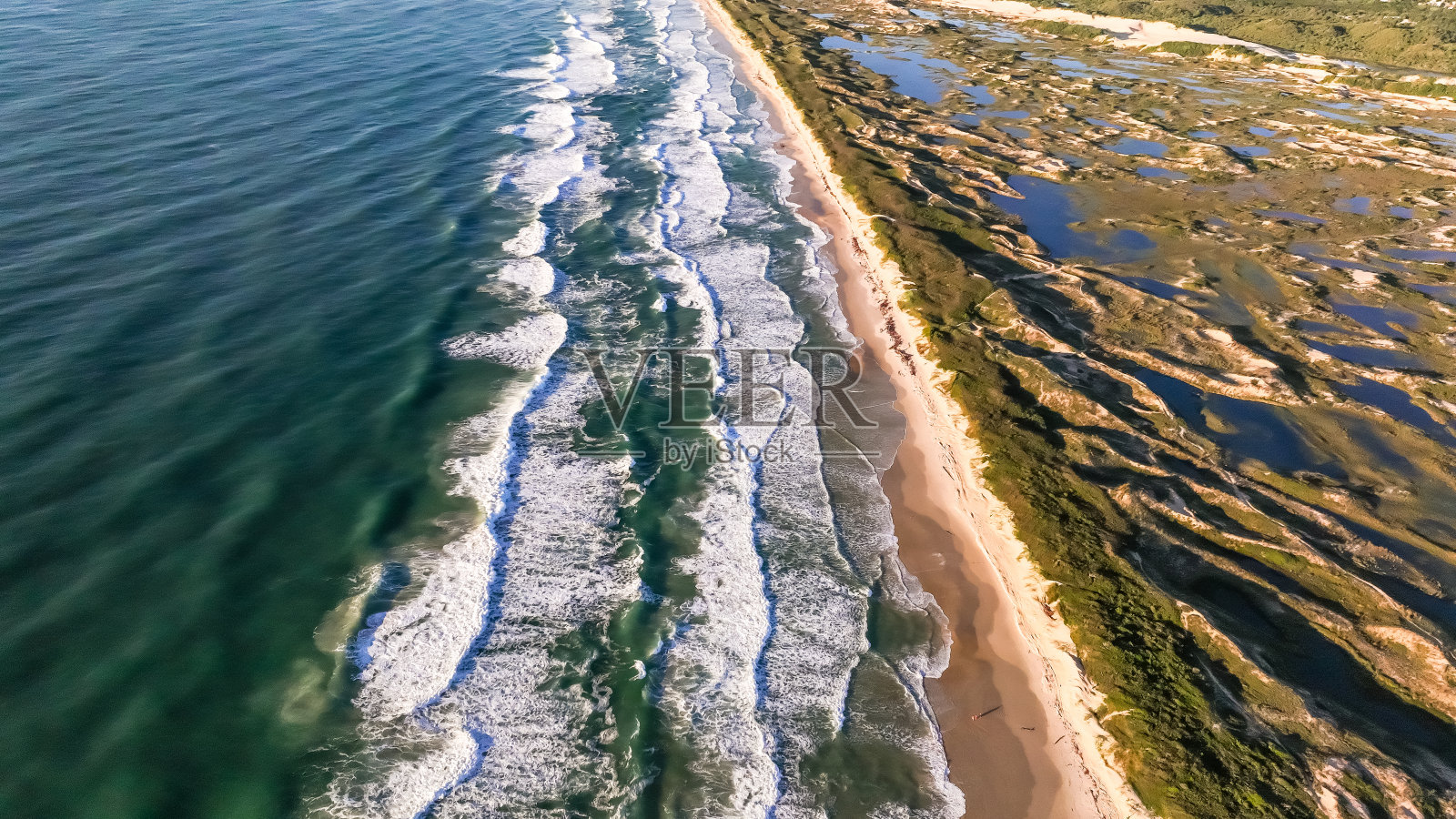 弗洛里亚诺波利斯乔奎纳海滩航拍照片摄影图片