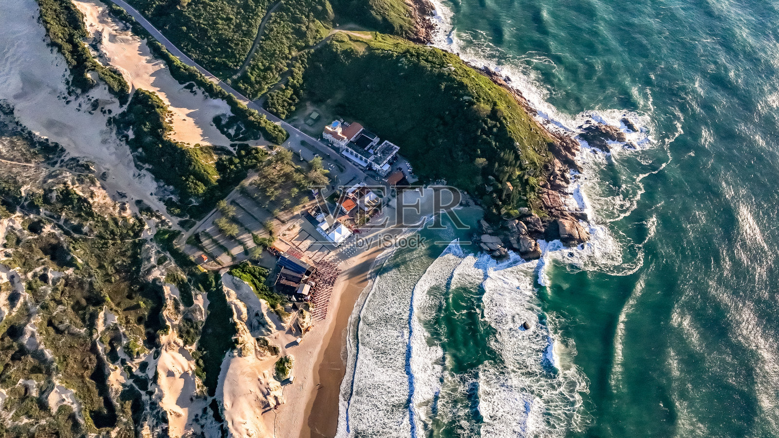 弗洛里亚诺波利斯乔奎纳海滩航拍照片摄影图片